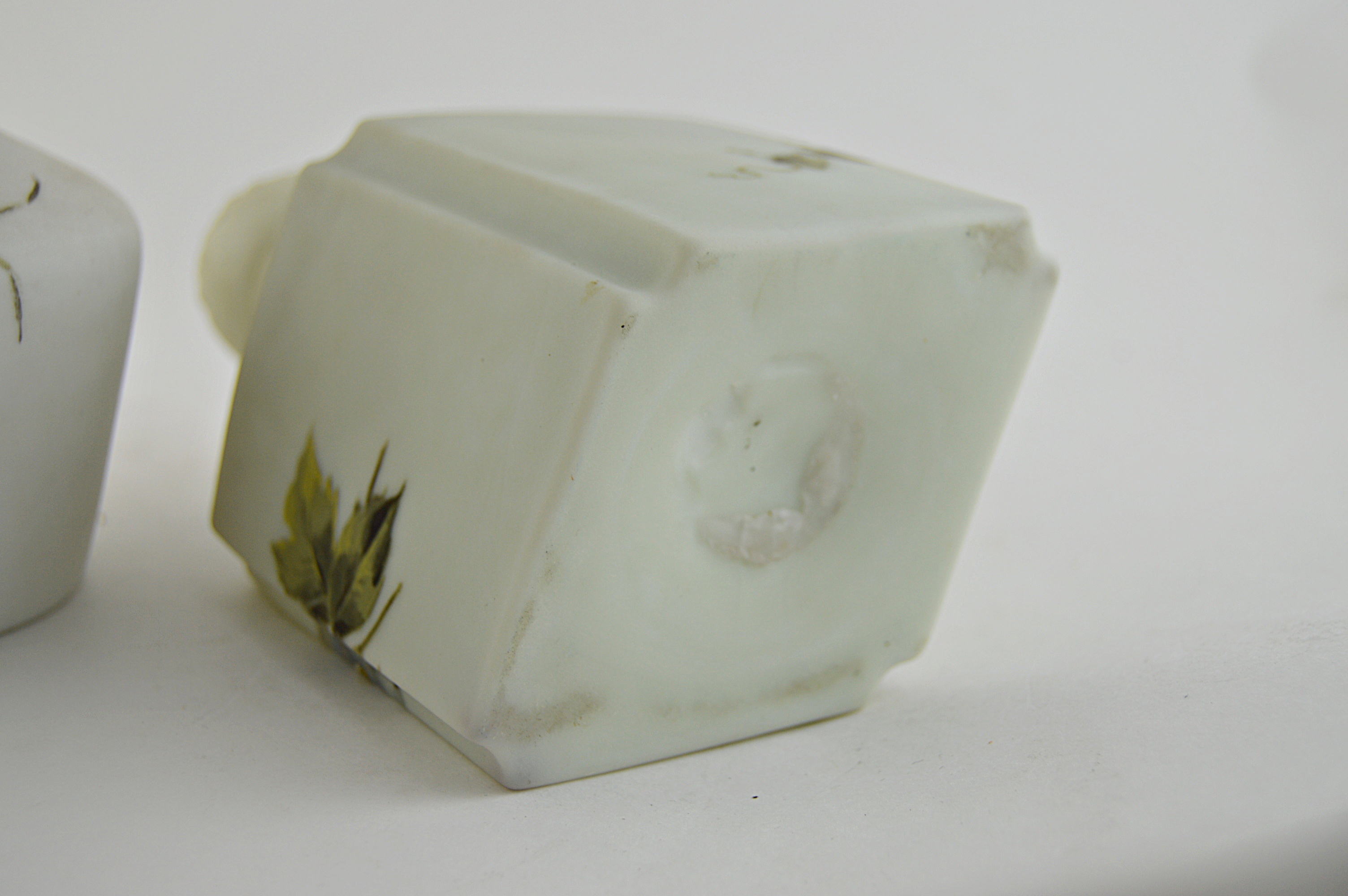 Antique Opaline Art Glass Decanters