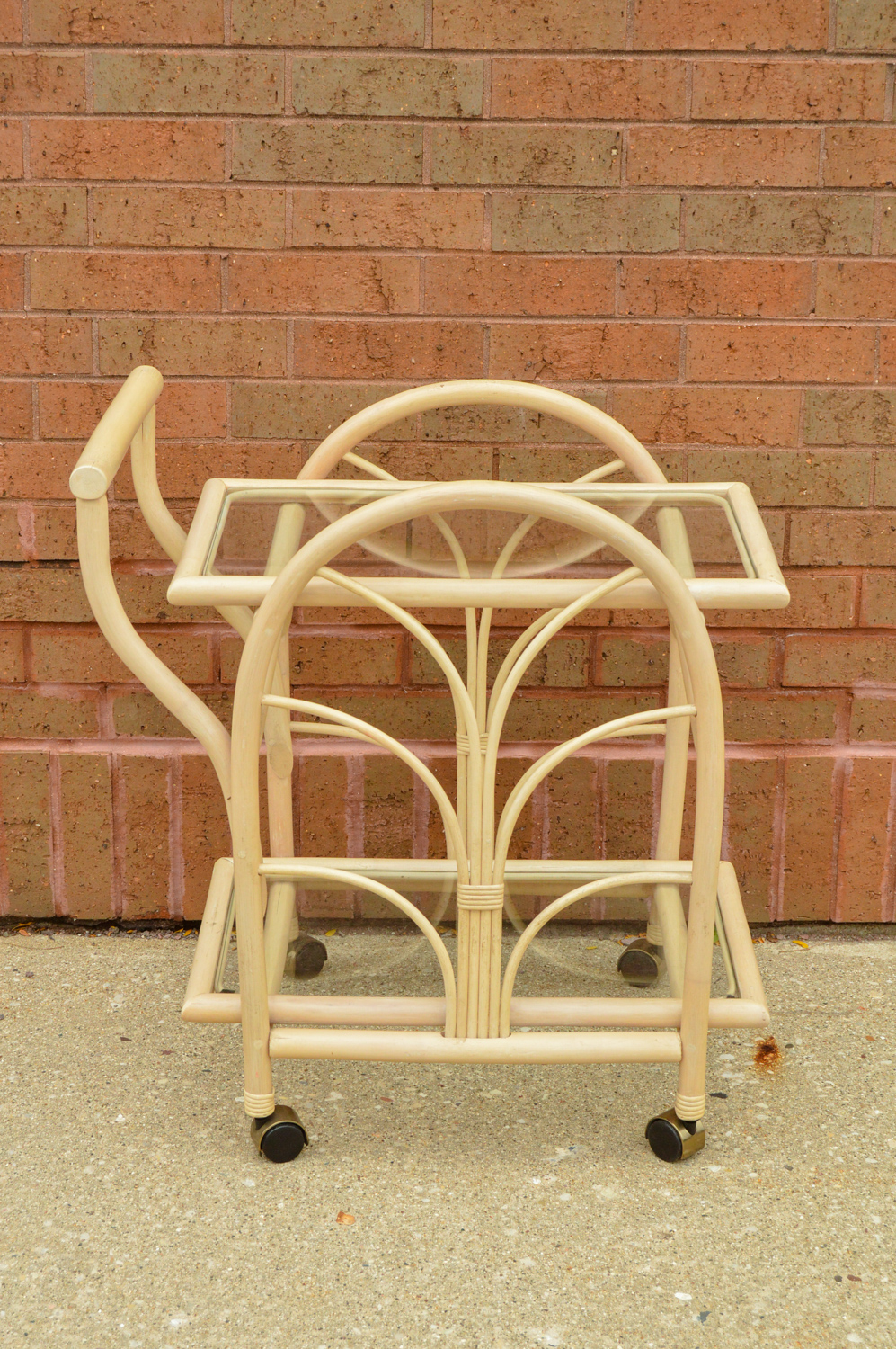 Deco Revival Style Bentwood Bar Cart