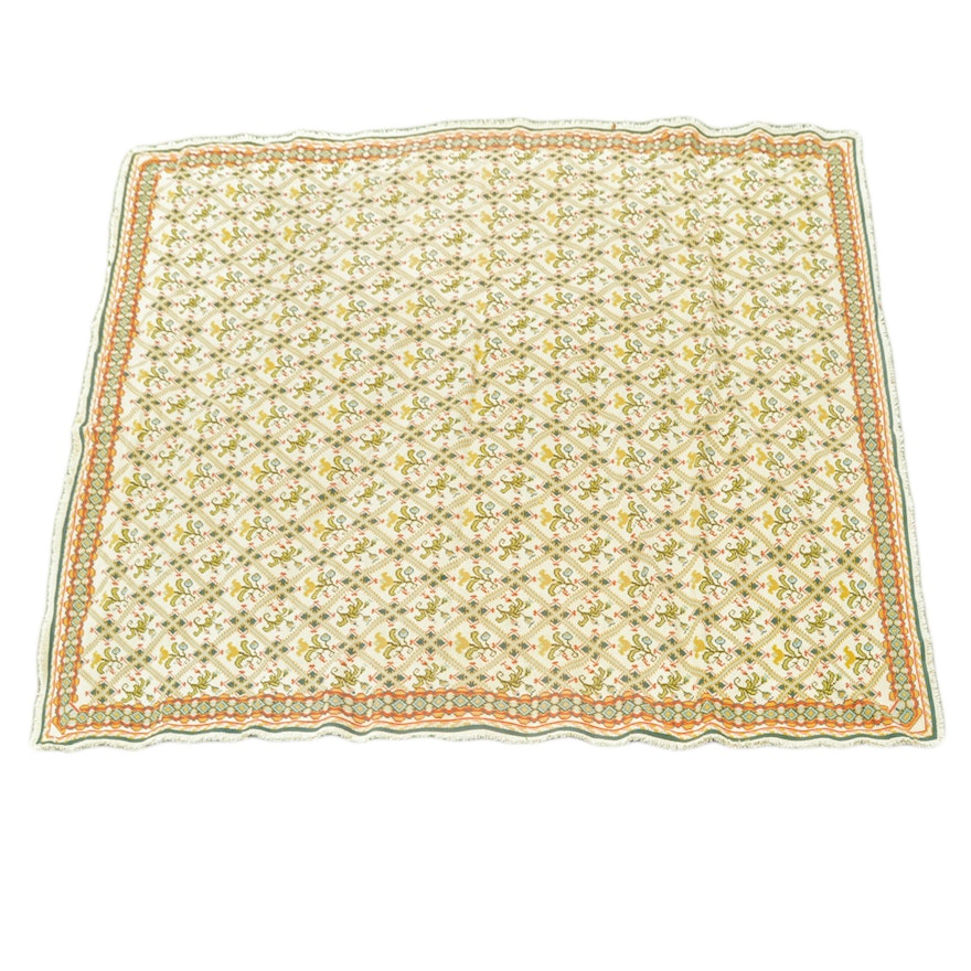 Handwoven Portuguese Arraiolos Area Rug