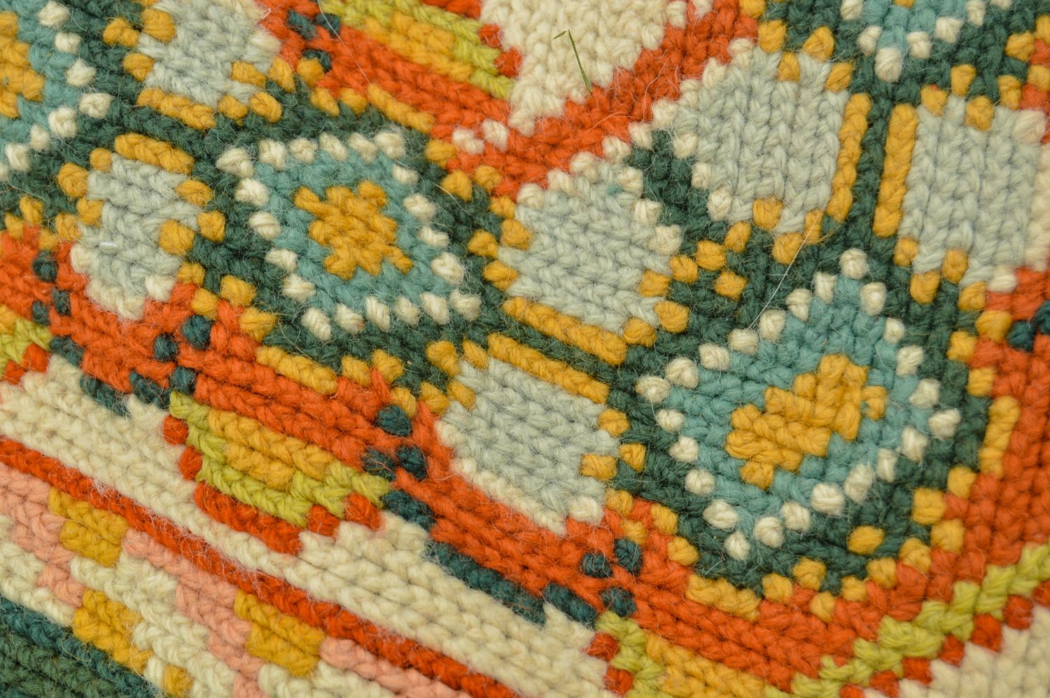 Handwoven Portuguese Arraiolos Area Rug