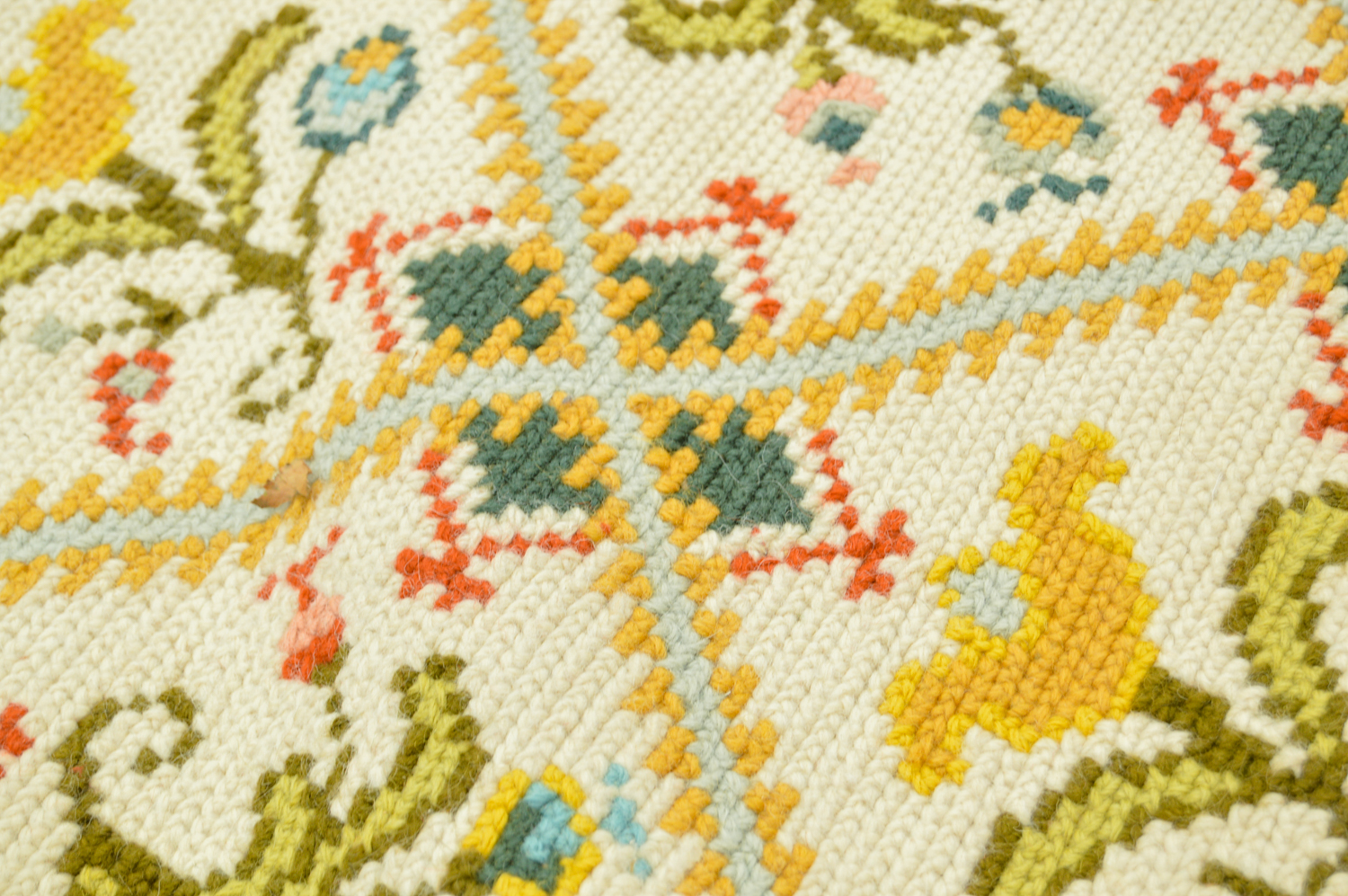 Handwoven Portuguese Arraiolos Area Rug