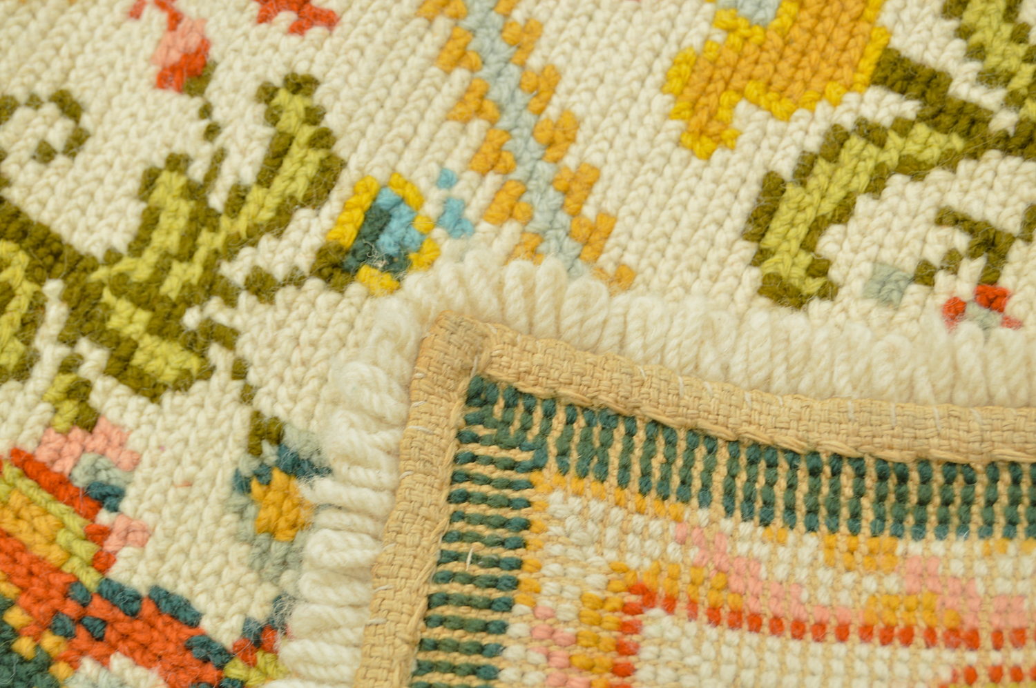 Handwoven Portuguese Arraiolos Area Rug