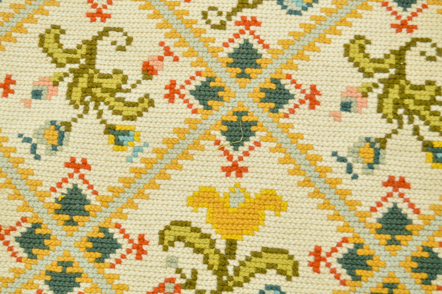 Handwoven Portuguese Arraiolos Area Rug