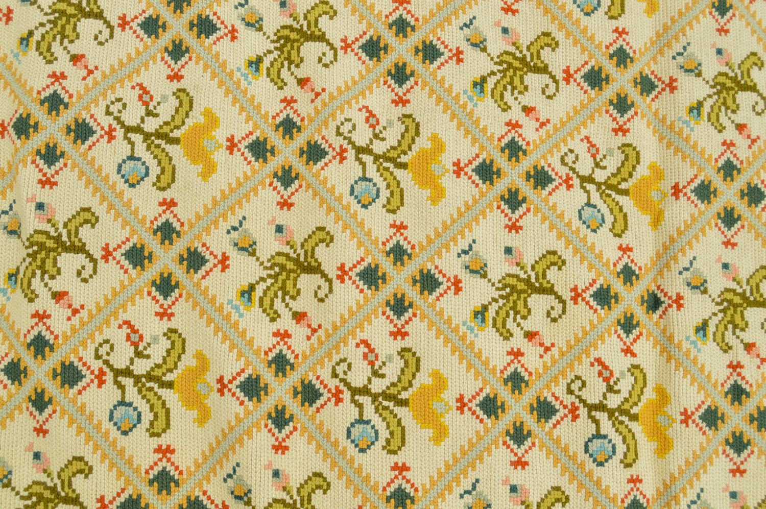 Handwoven Portuguese Arraiolos Area Rug