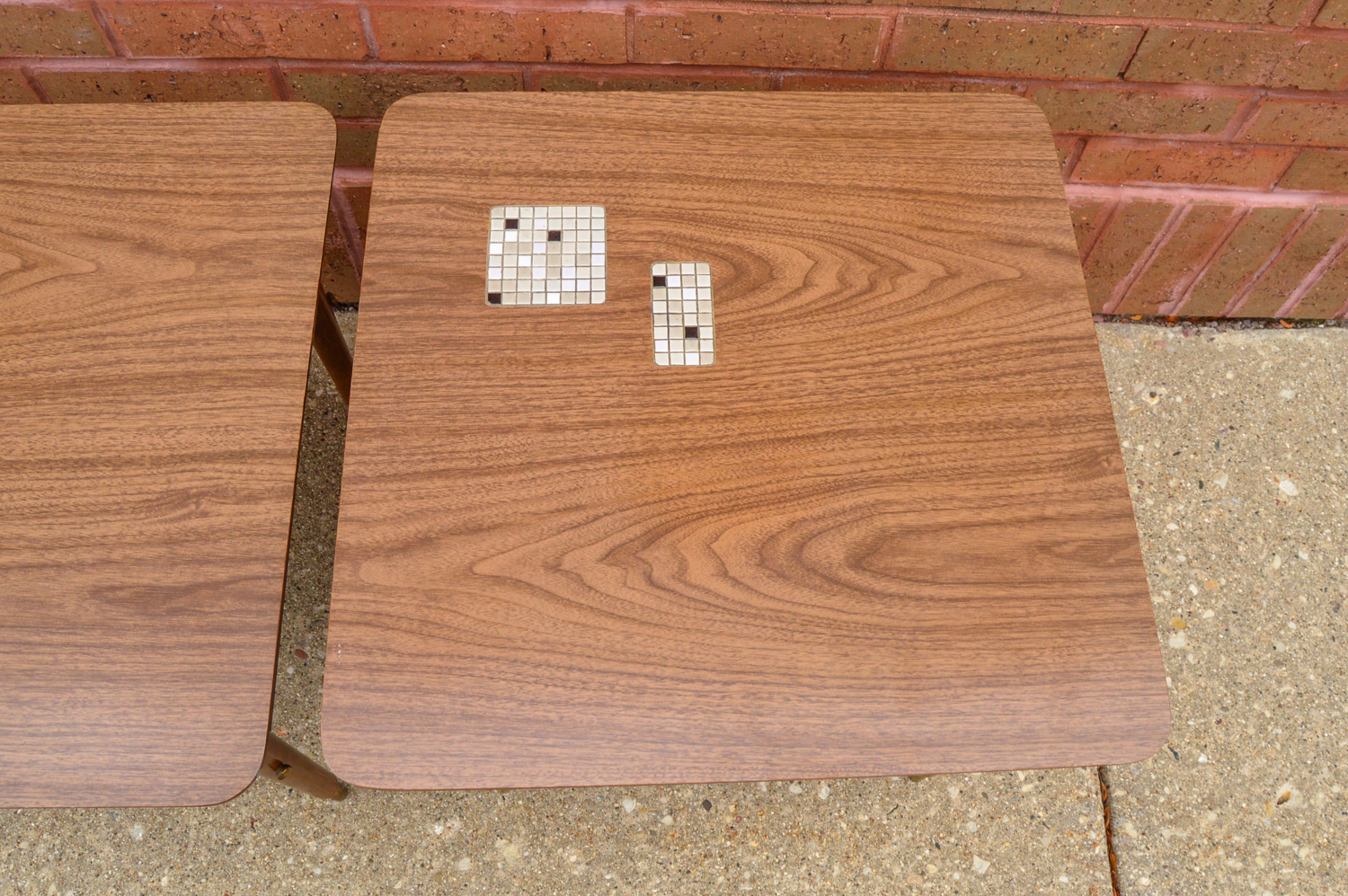 Mid Century Modern Tile Accent End Tables