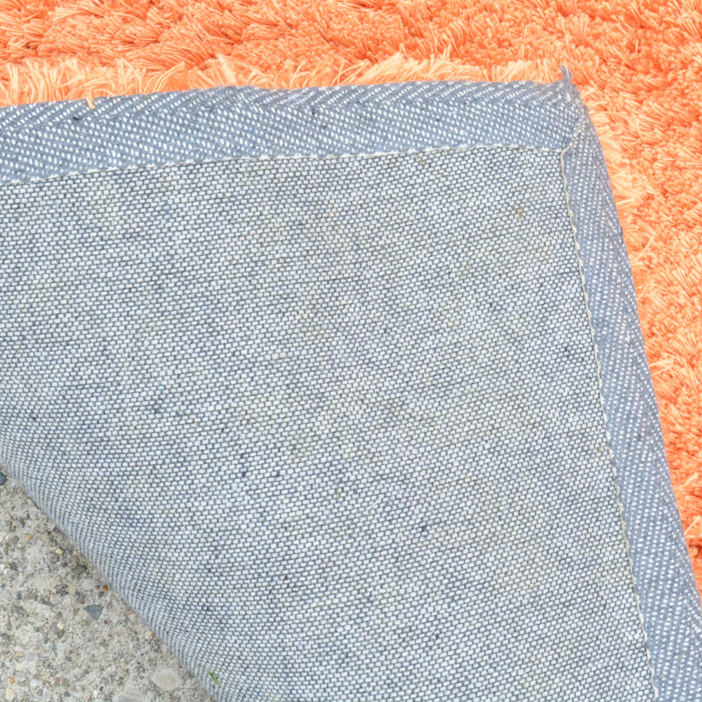 Orange Shag Accent Rug