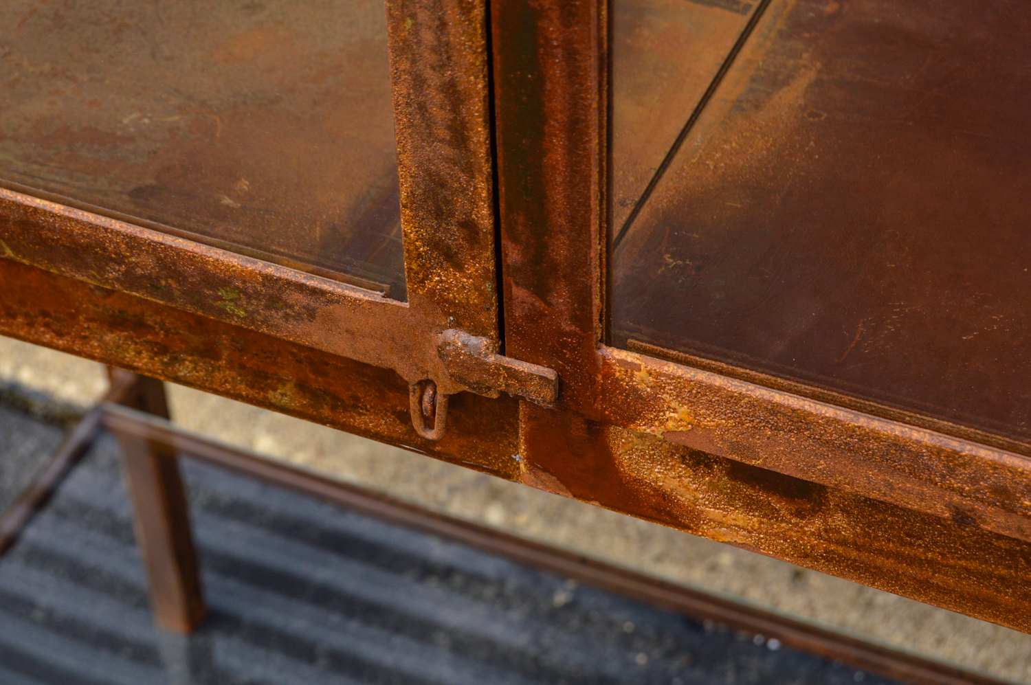 Standing Glass and Metal Terrarium