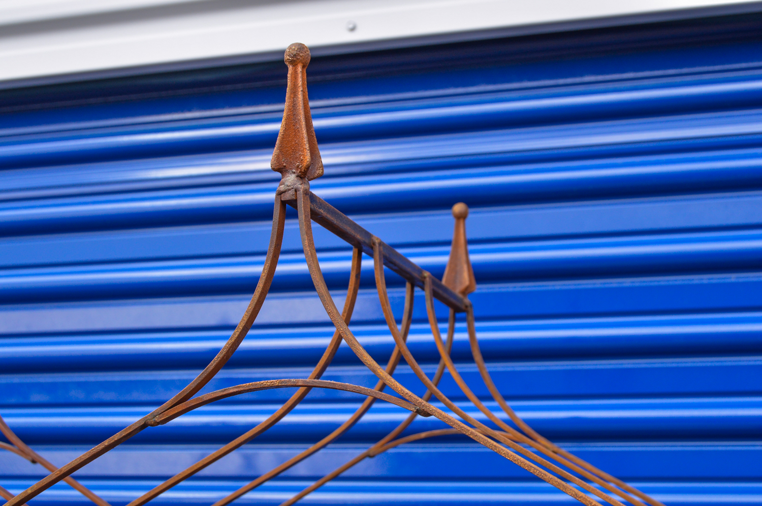 Standing Glass and Metal Terrarium