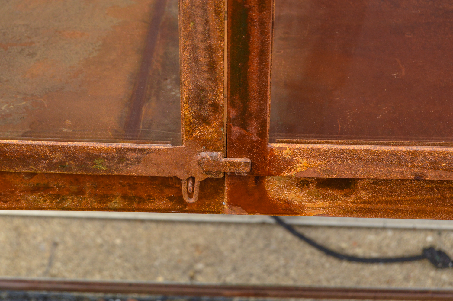 Standing Glass and Metal Terrarium