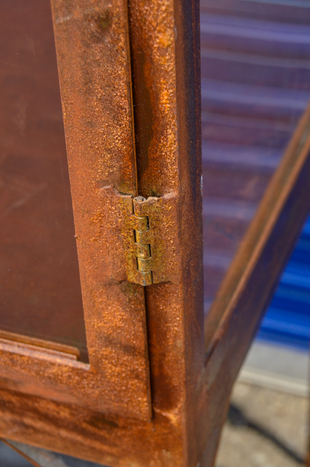 Standing Glass and Metal Terrarium