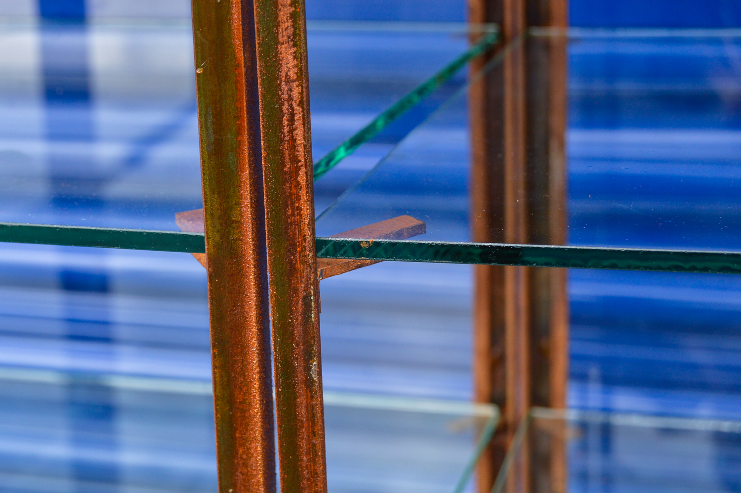 Standing Glass and Metal Terrarium