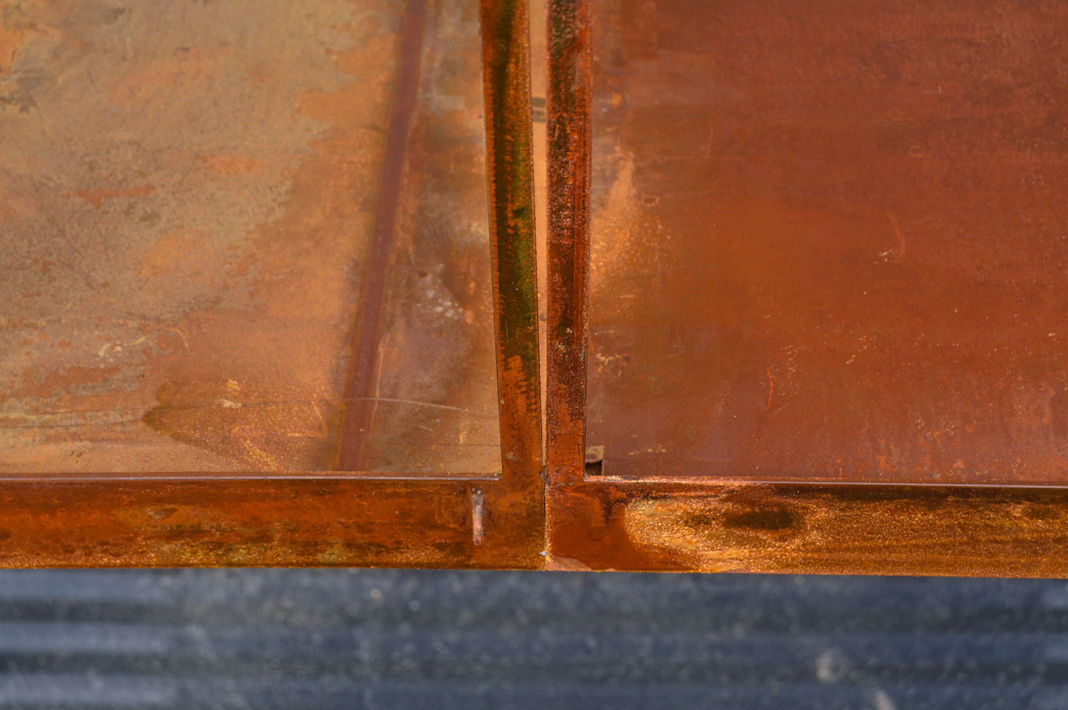 Standing Glass and Metal Terrarium