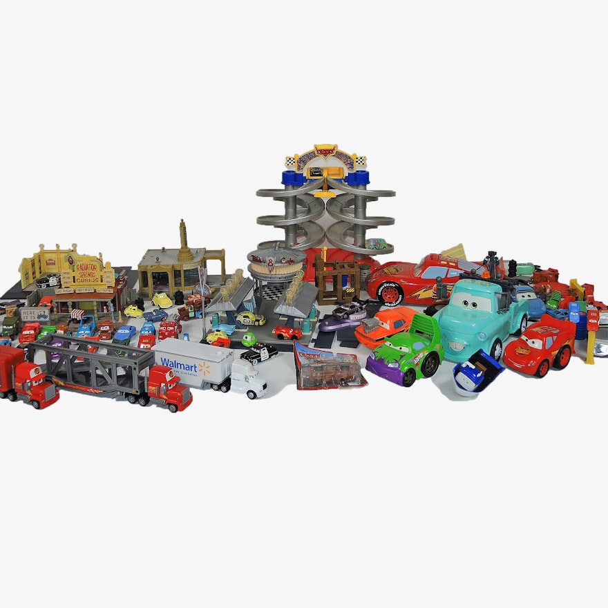 Disney and Pixar "Cars" Racetrack and Car Collection