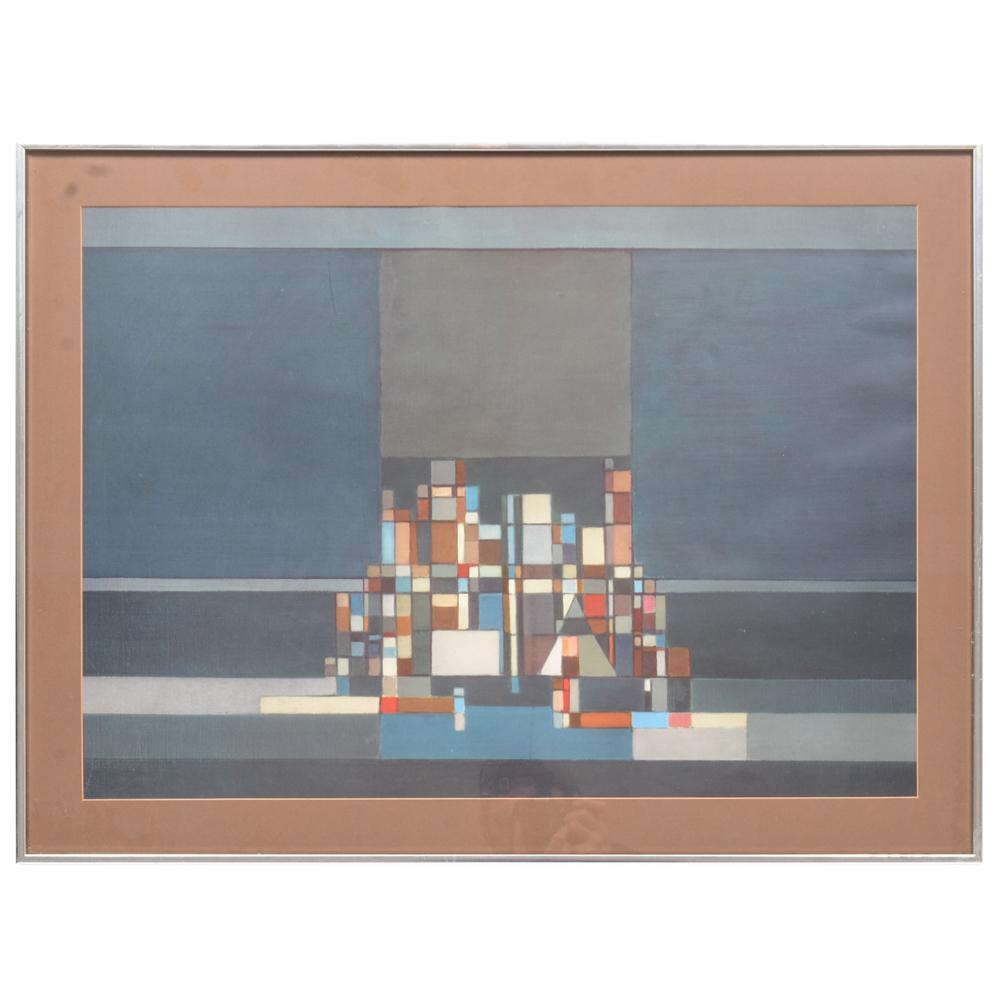 Modern Geometric Lithograph