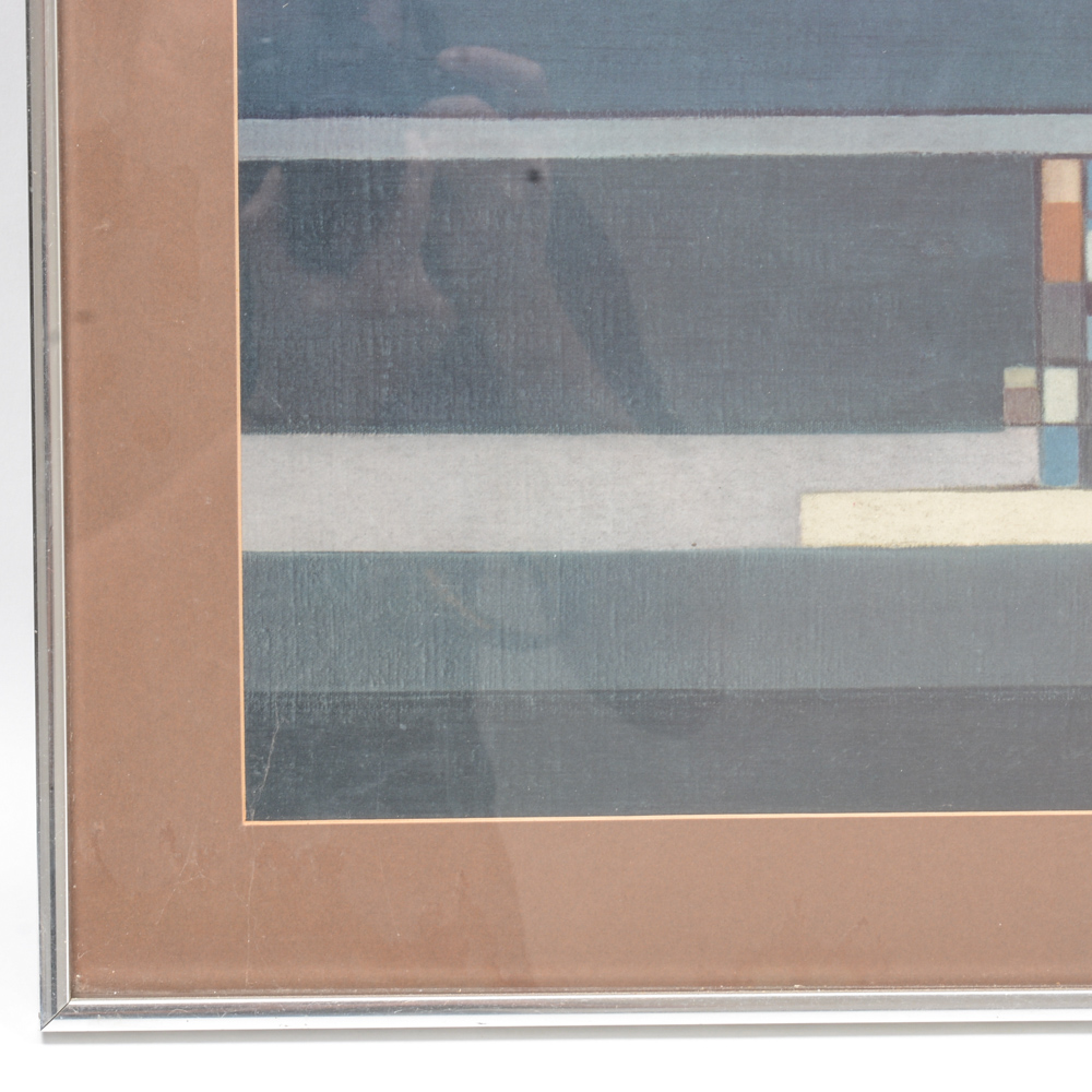 Modern Geometric Lithograph