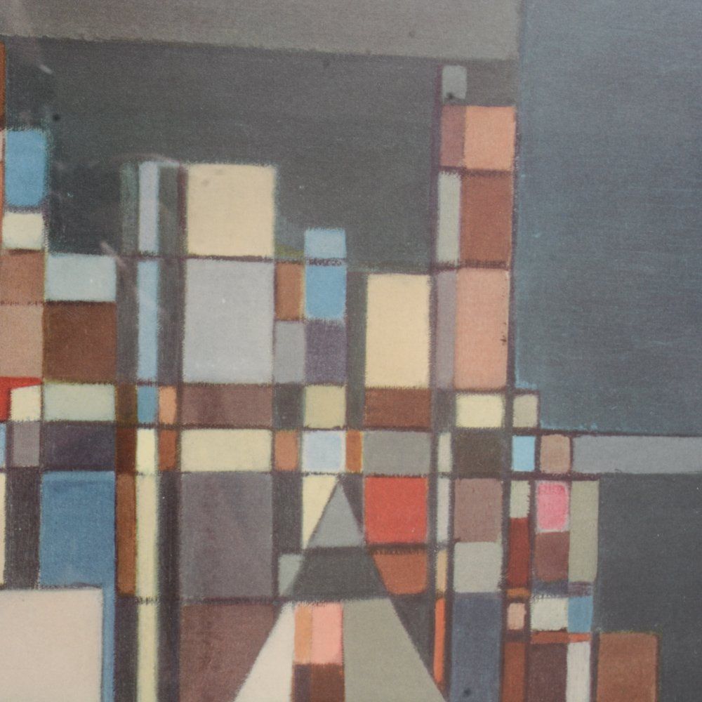 Modern Geometric Lithograph