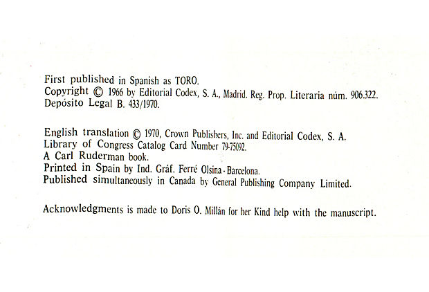 "Bulls & Bullfighters" by Eduardo Bonet, et al