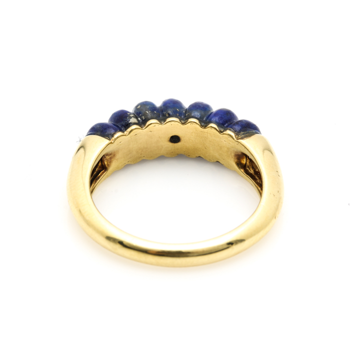 18K Yellow Gold Lapis Lazuli Ring