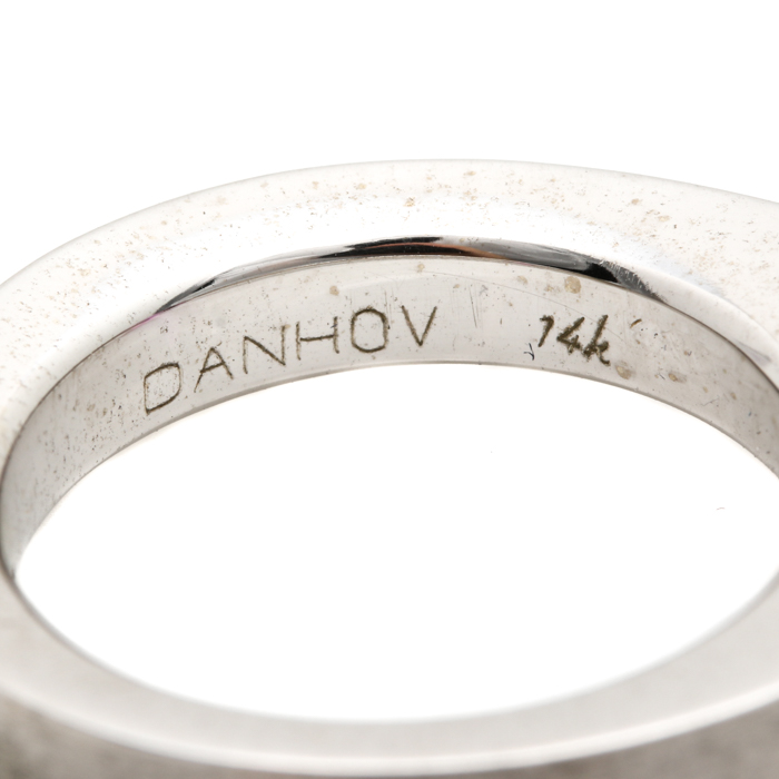 14K White Gold 1.09 CT Pink Sapphire Ring