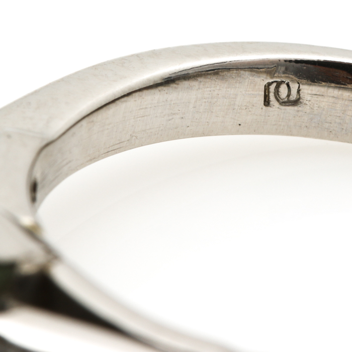 Platinum Emerald and Diamond Ring