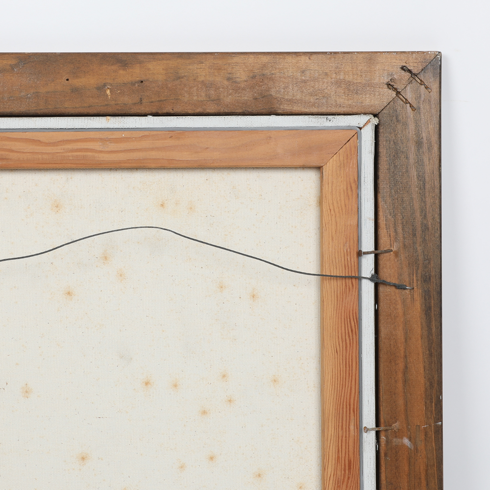 Acrylic Painting on Canvas of Woman Baking