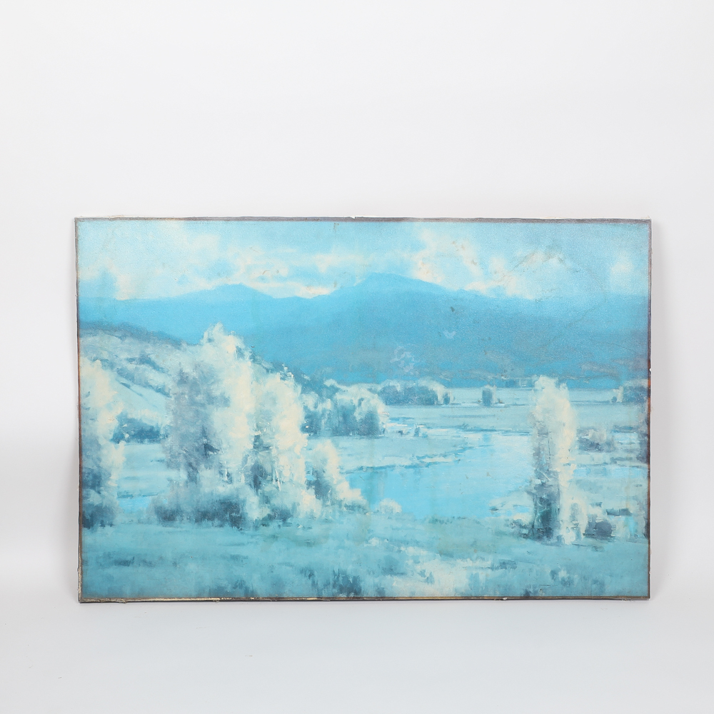 Oil Painting on Canvas of Pastoral Landscape