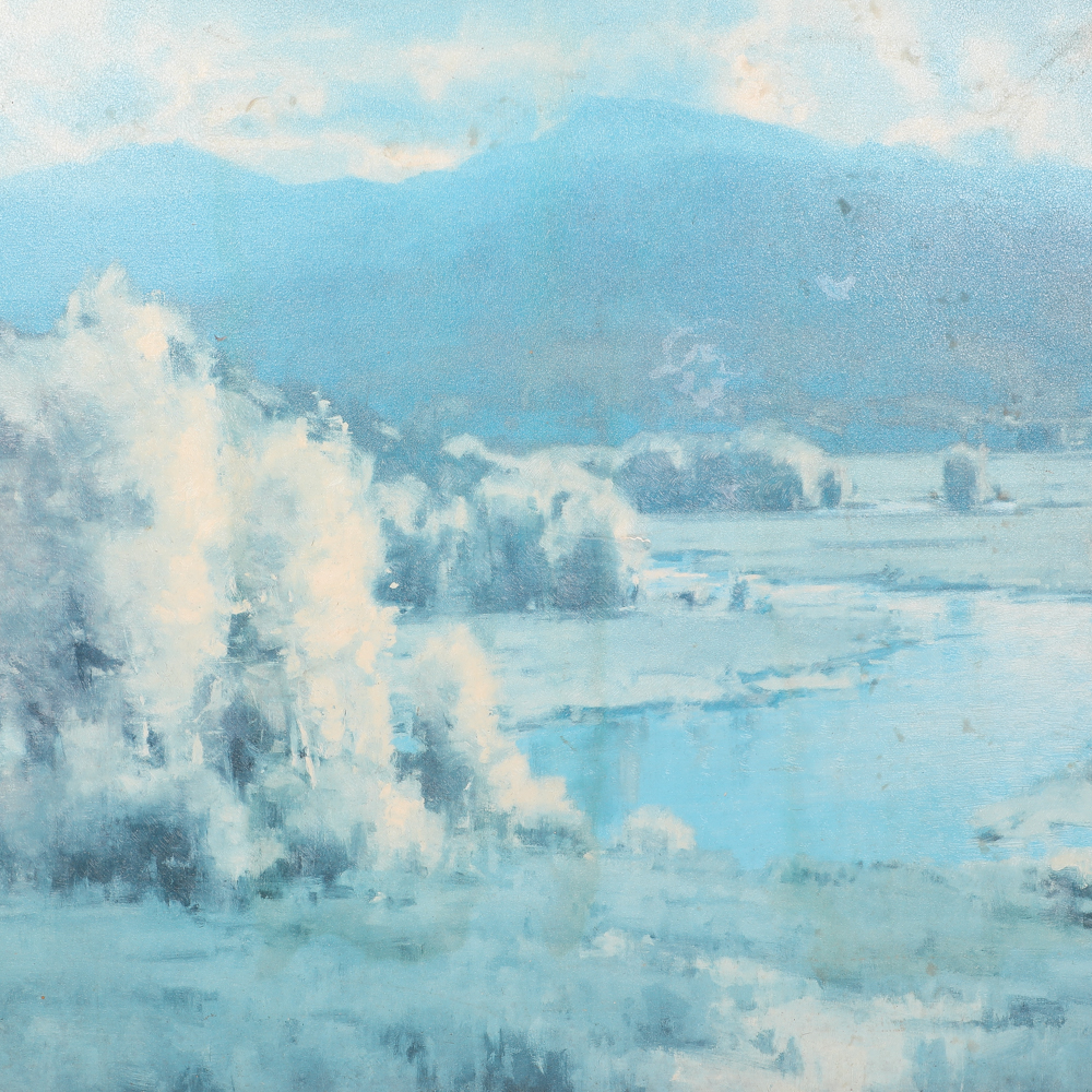 Oil Painting on Canvas of Pastoral Landscape