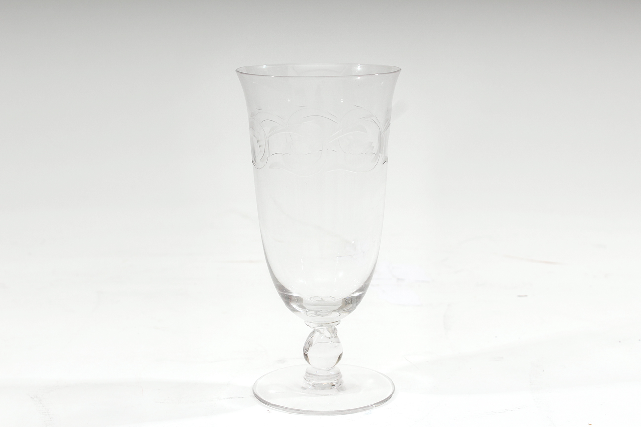 Vintage Etched Heisey Crystal Stemware Collection