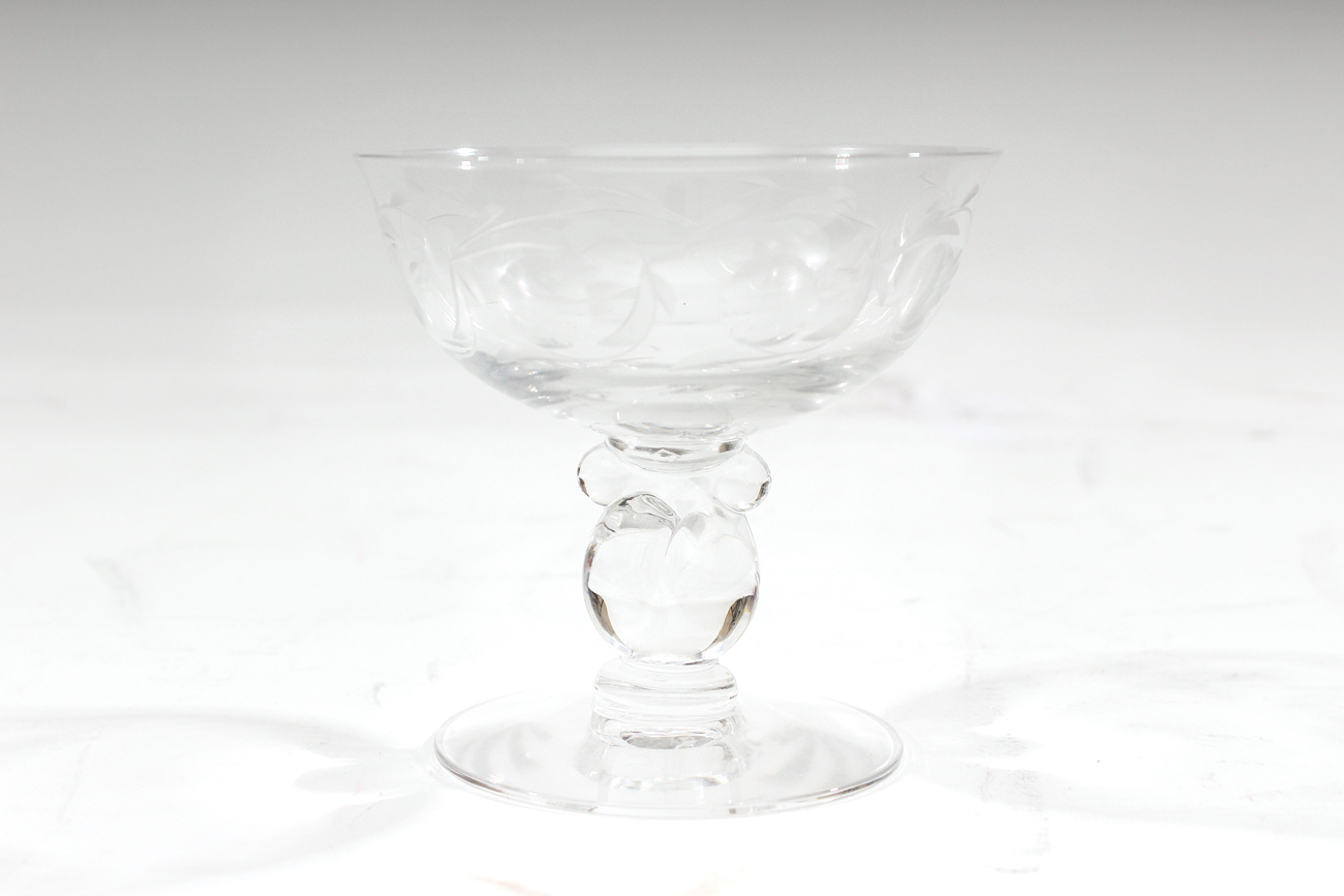 Vintage Etched Heisey Crystal Stemware Collection