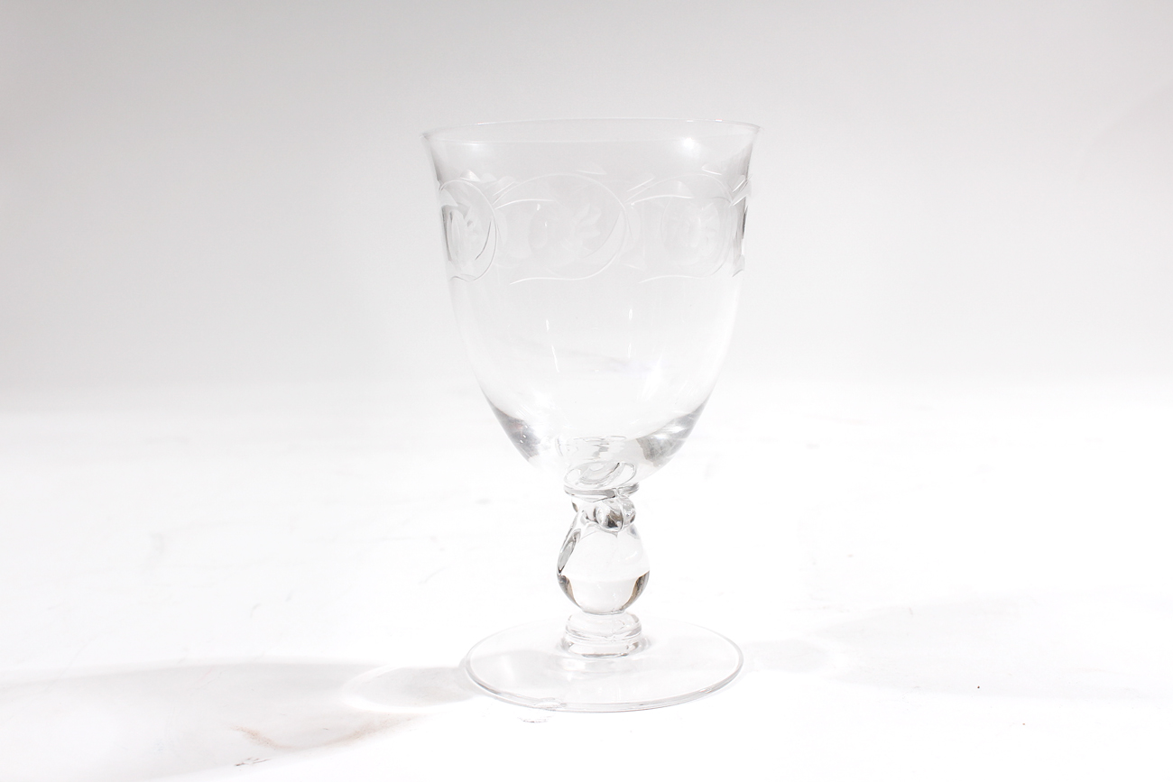 Vintage Etched Heisey Crystal Stemware Collection