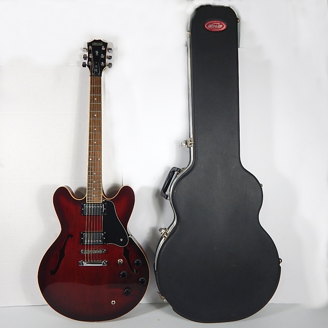 Hohner Professional SE 35 Hollow Body Electric Guitar and Case