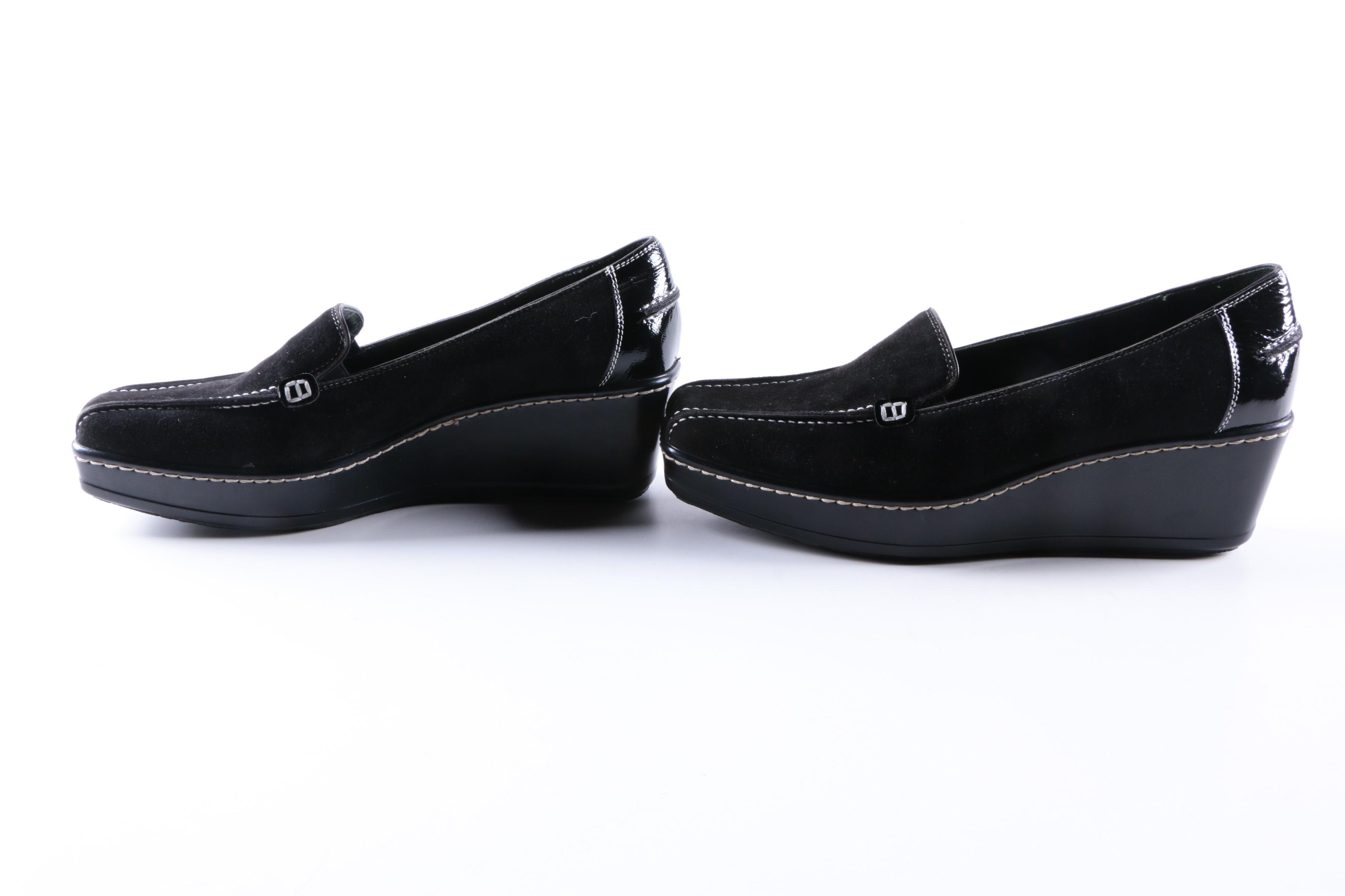 Donald J. Pliner Suede Platform Loafers