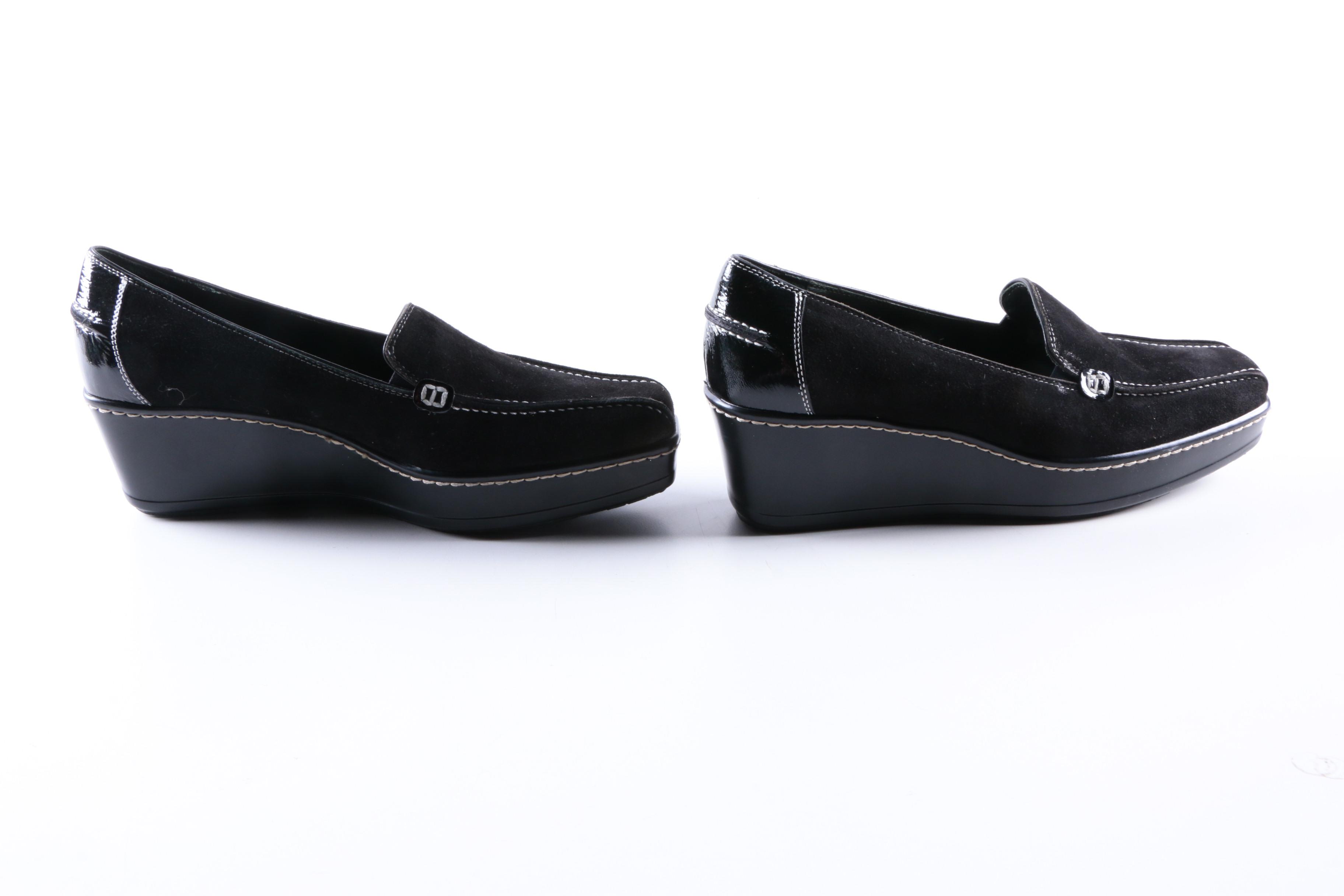 Donald J. Pliner Suede Platform Loafers