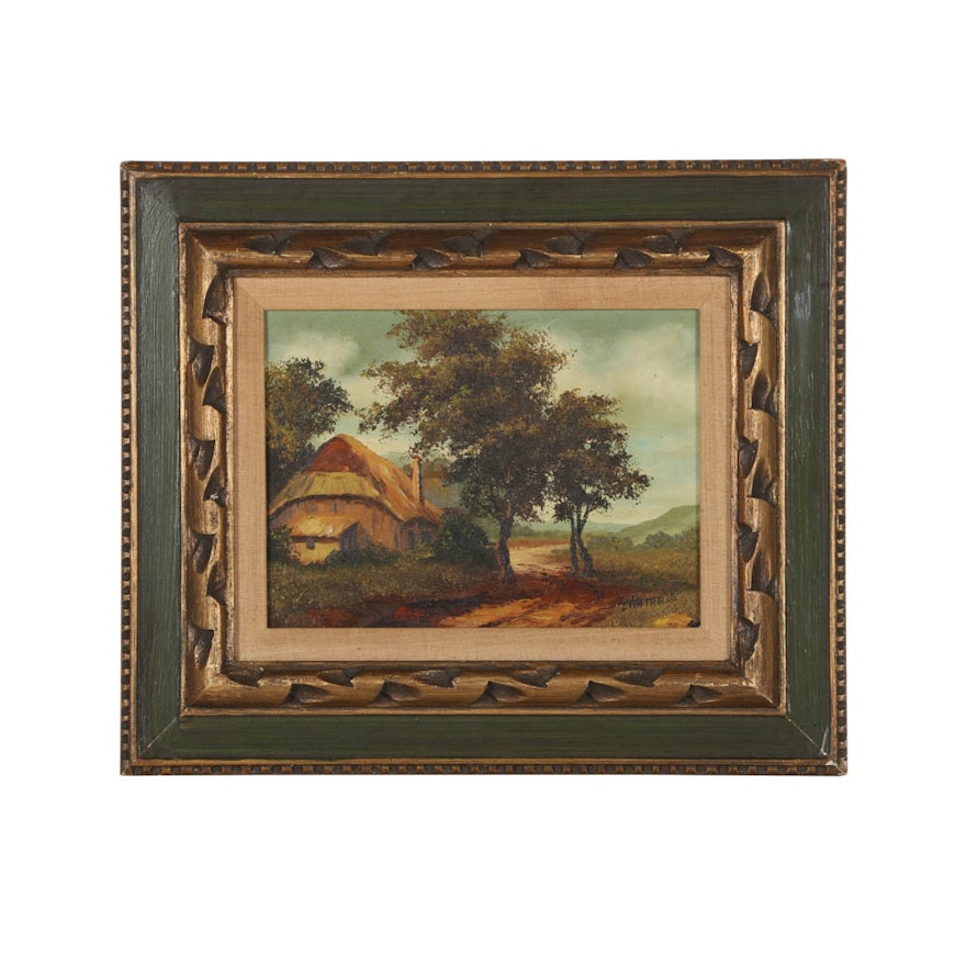 Cantrell Oil Painting on Canvas Rural Landscape