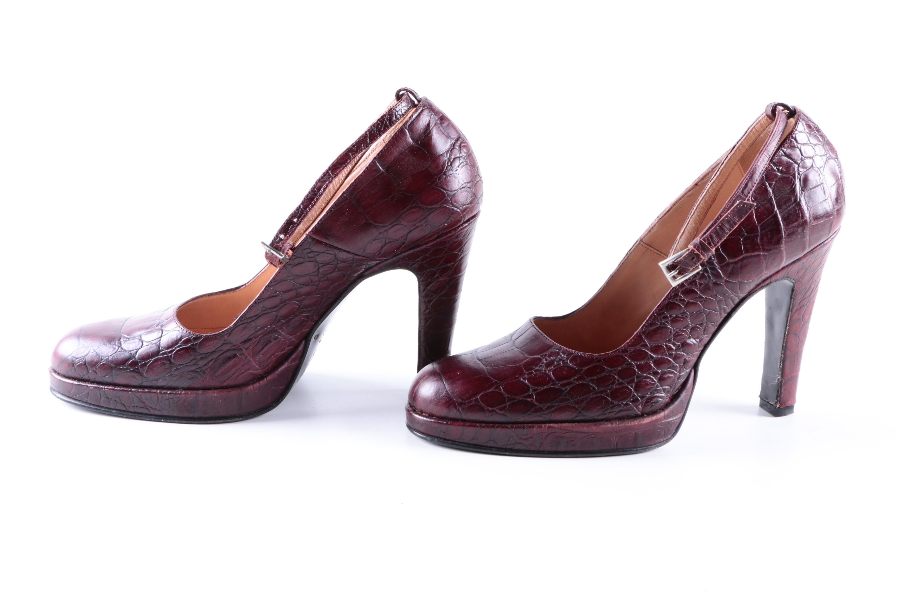 Women's David Aaron Leather Pumps