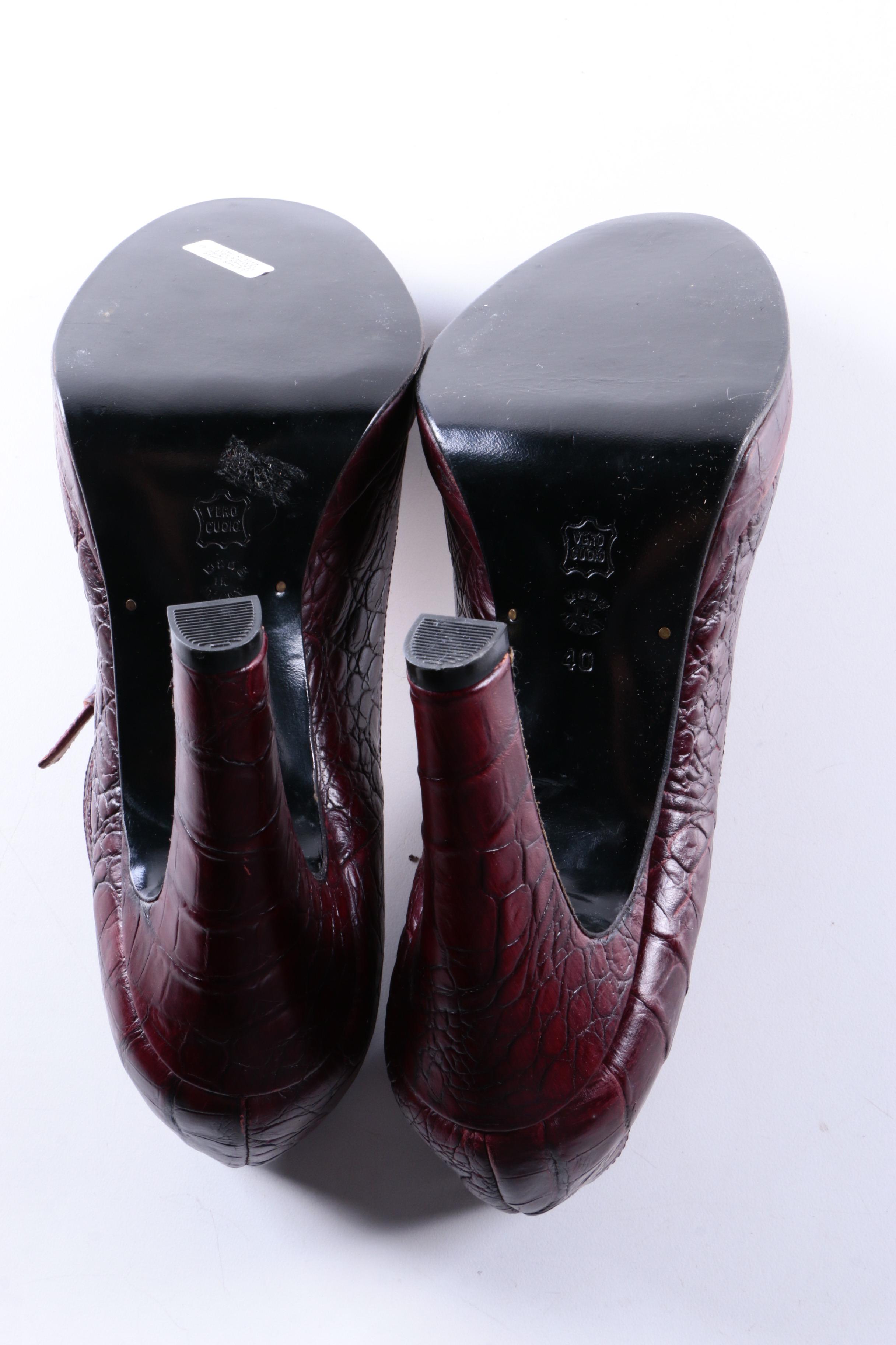 Women's David Aaron Leather Pumps