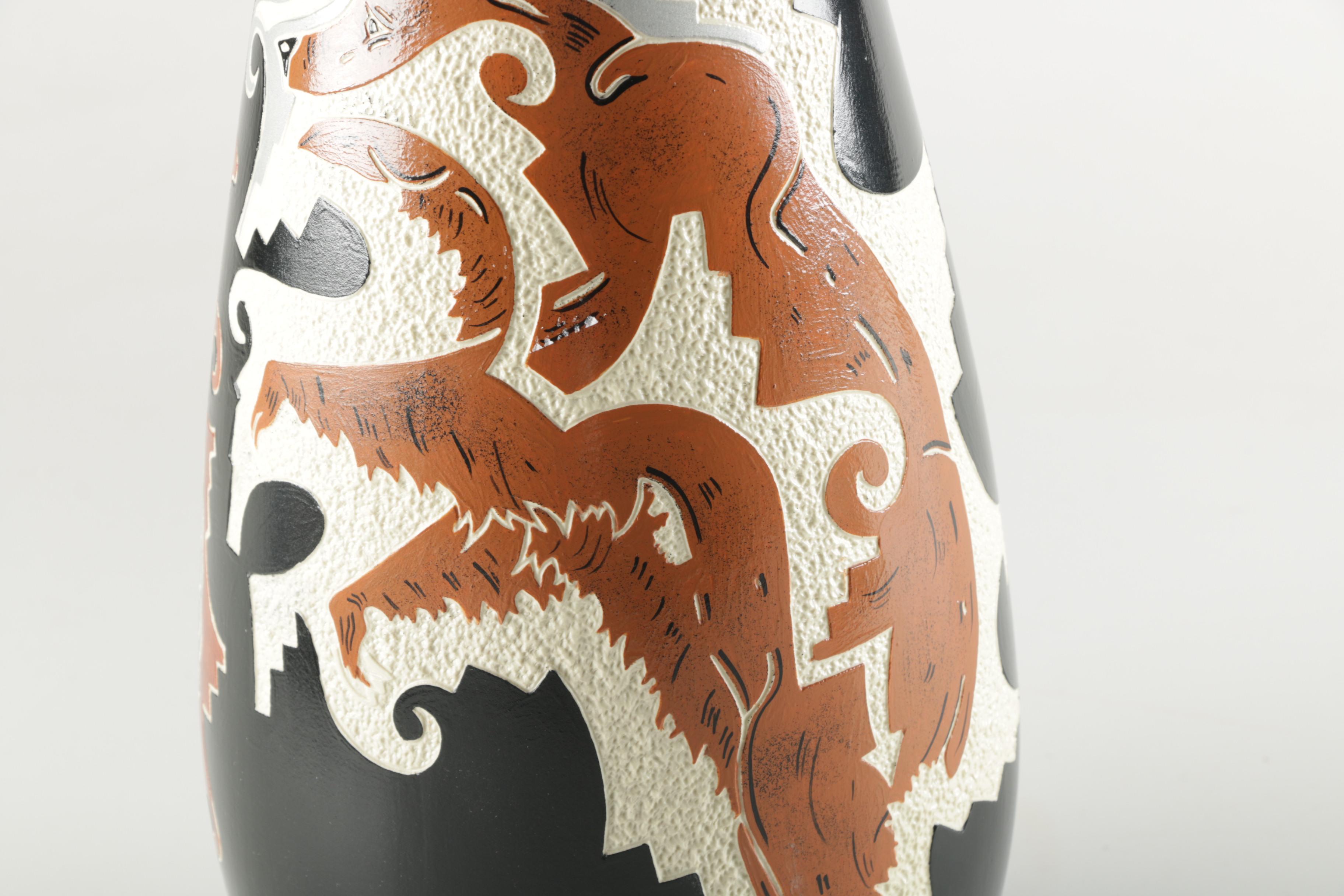 Signed Ernest John Navajo Ceramic Vase