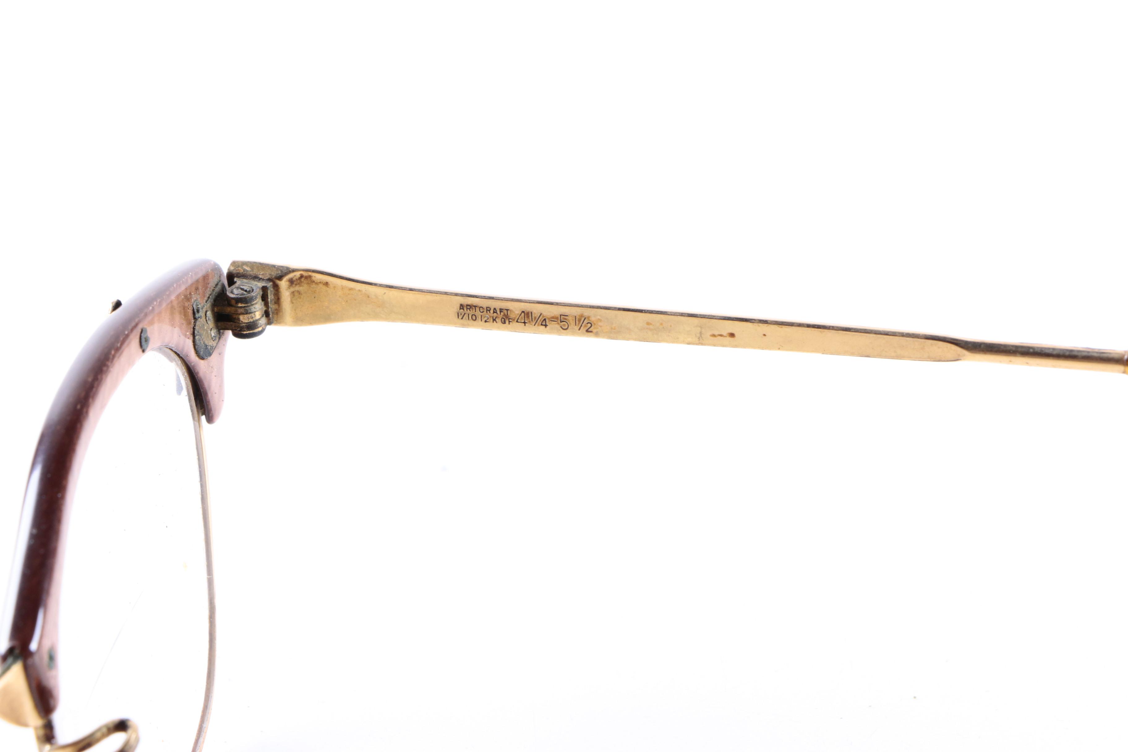 Women's and Men's Vintage Eyeglasses and Cases Including Gold Filled