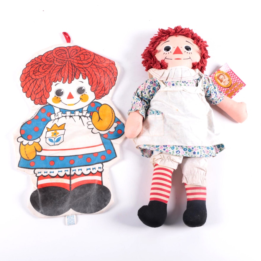 Original Raggedy Ann Doll and Pillow