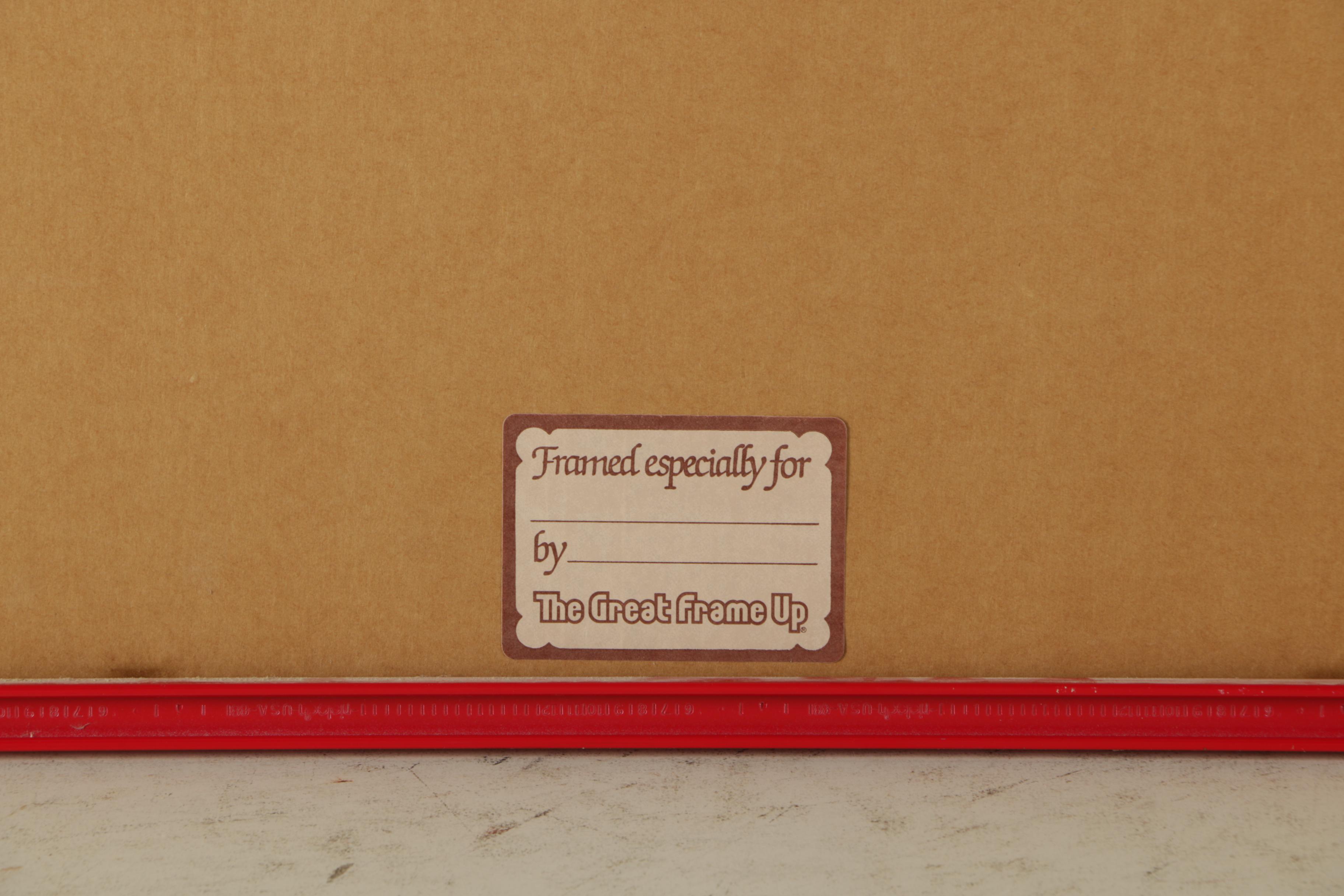 Reginald Jones Ink Drawing on Paper of Street Car