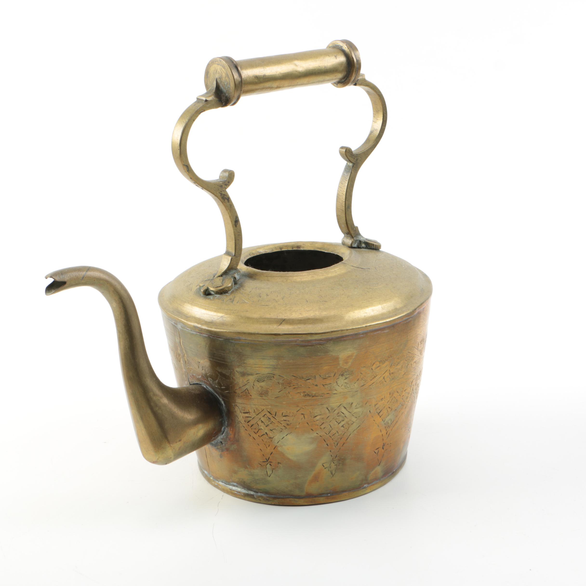 Brass Kettle and Bucket