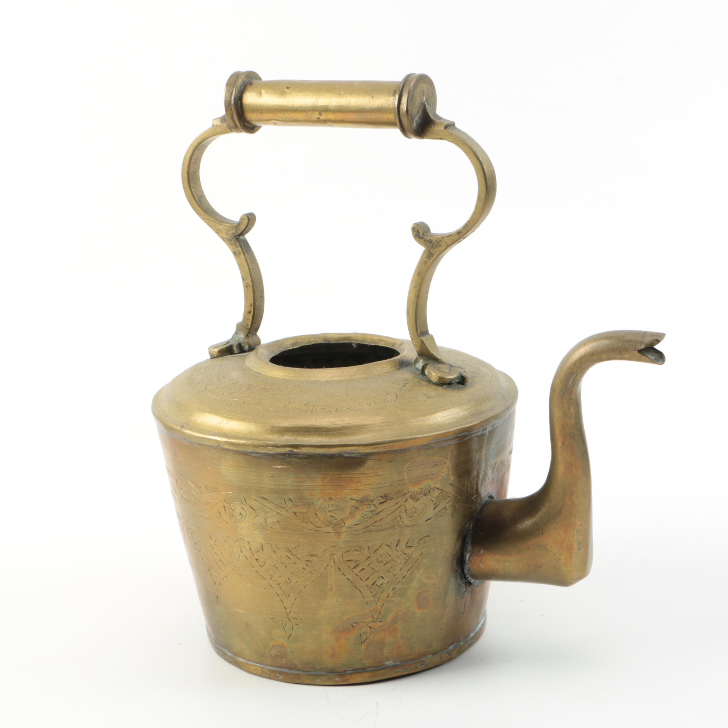 Brass Kettle and Bucket
