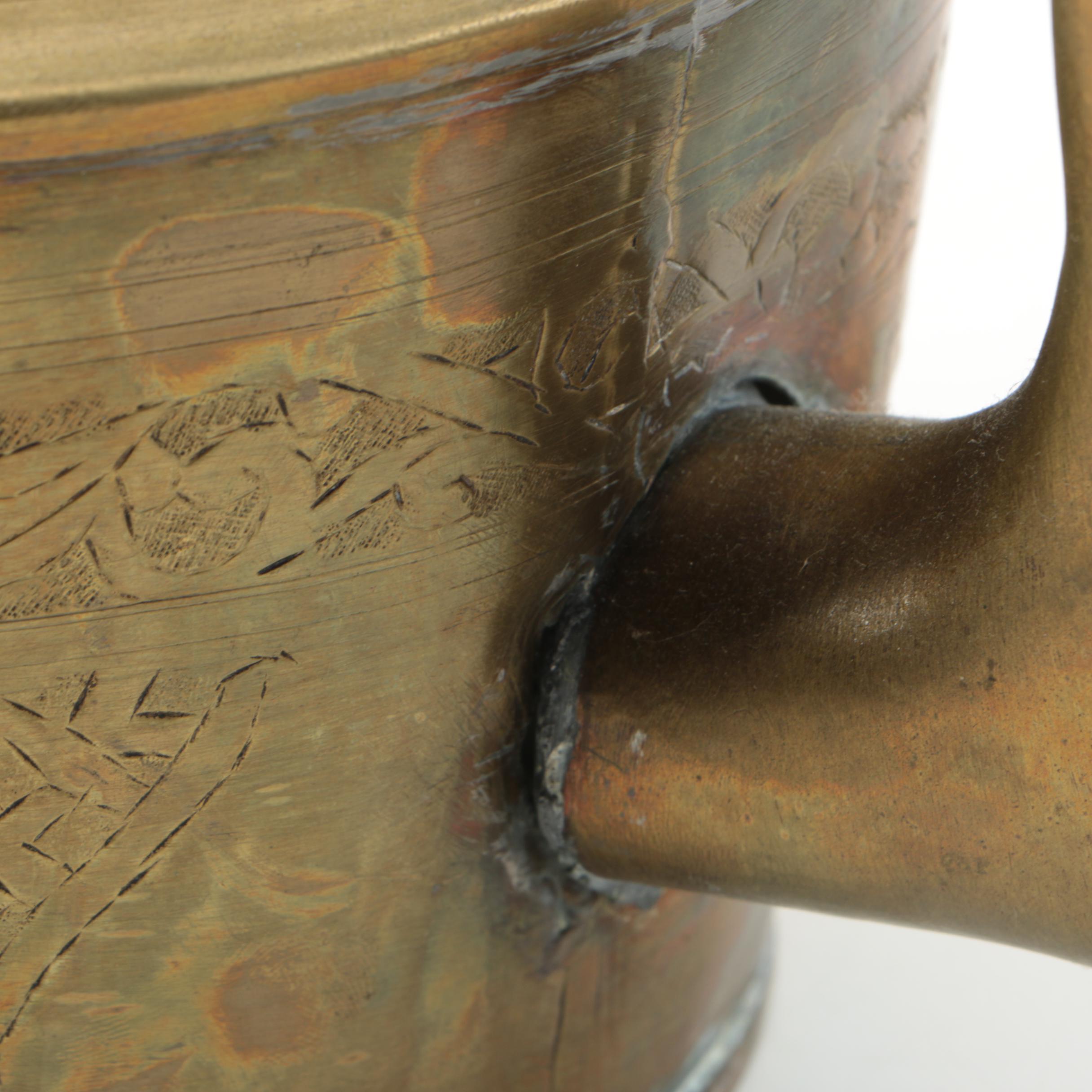 Brass Kettle and Bucket