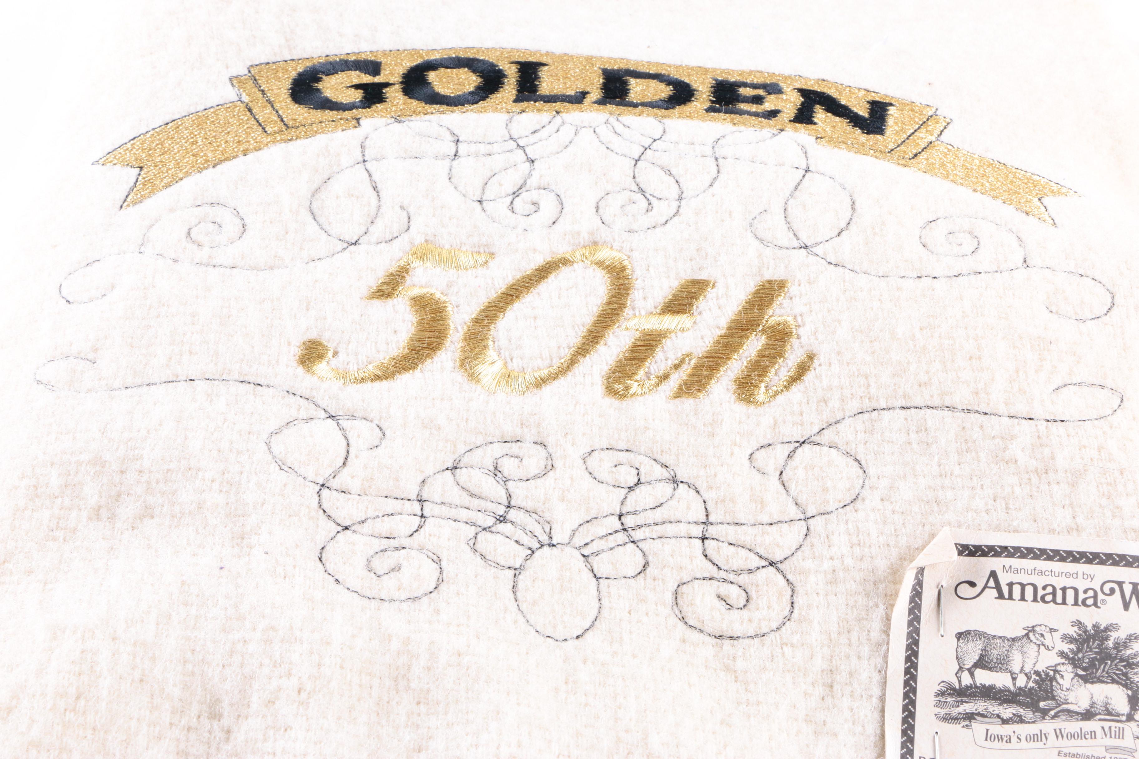 Amana Woolen Mill Golden Anniversary Blanket