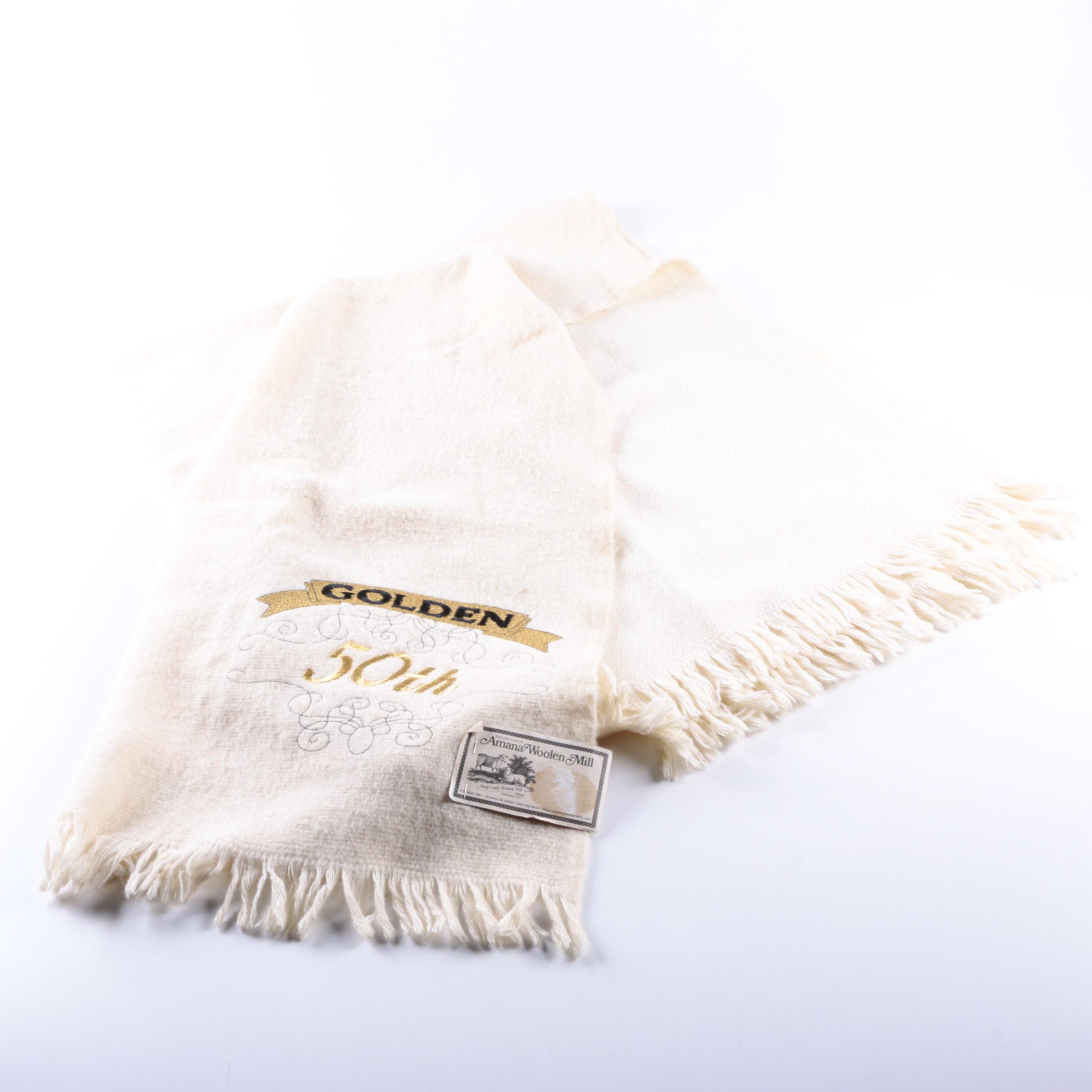 Amana Woolen Mill Golden Anniversary Blanket