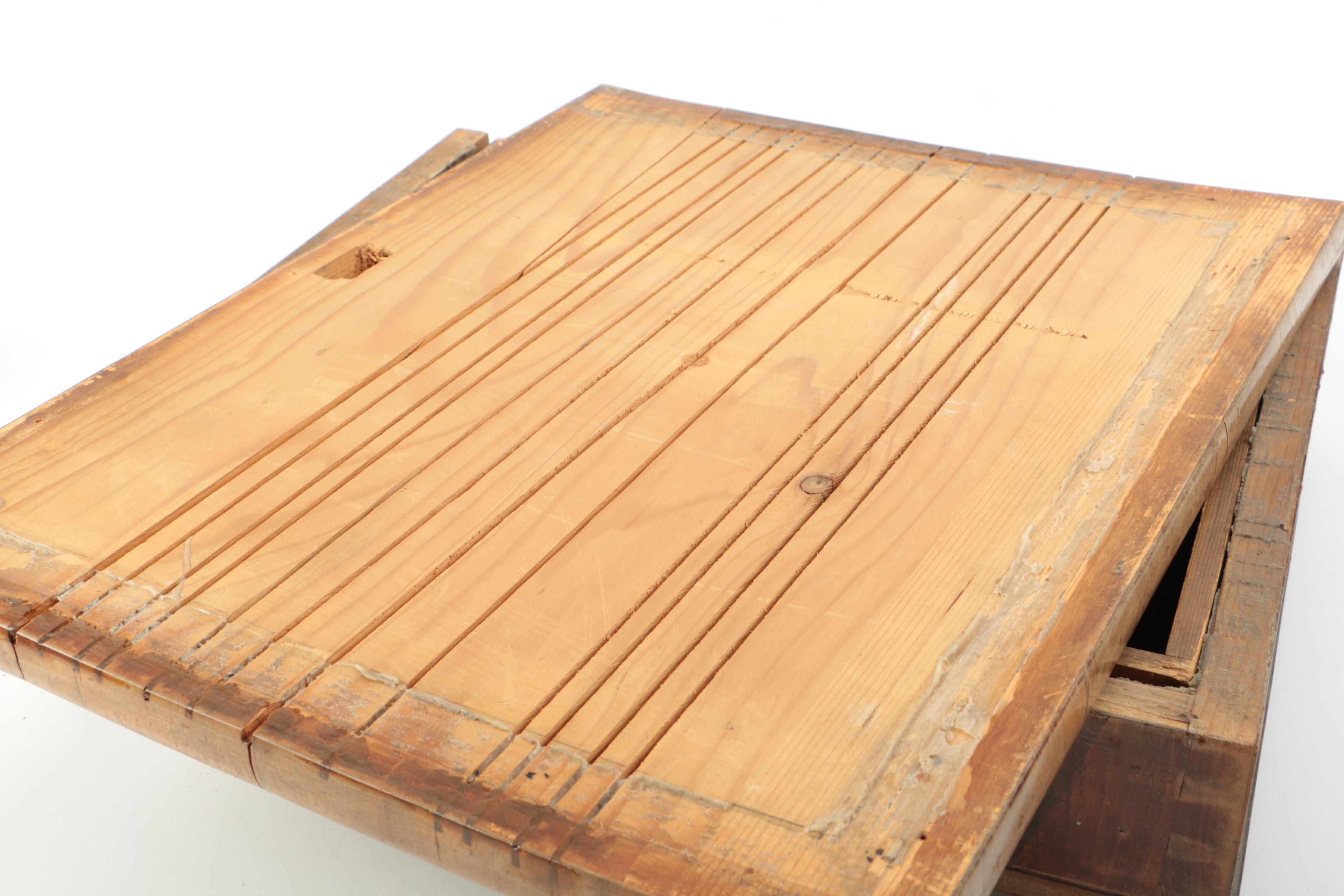 Vintage Mixed Wood Trinket Box