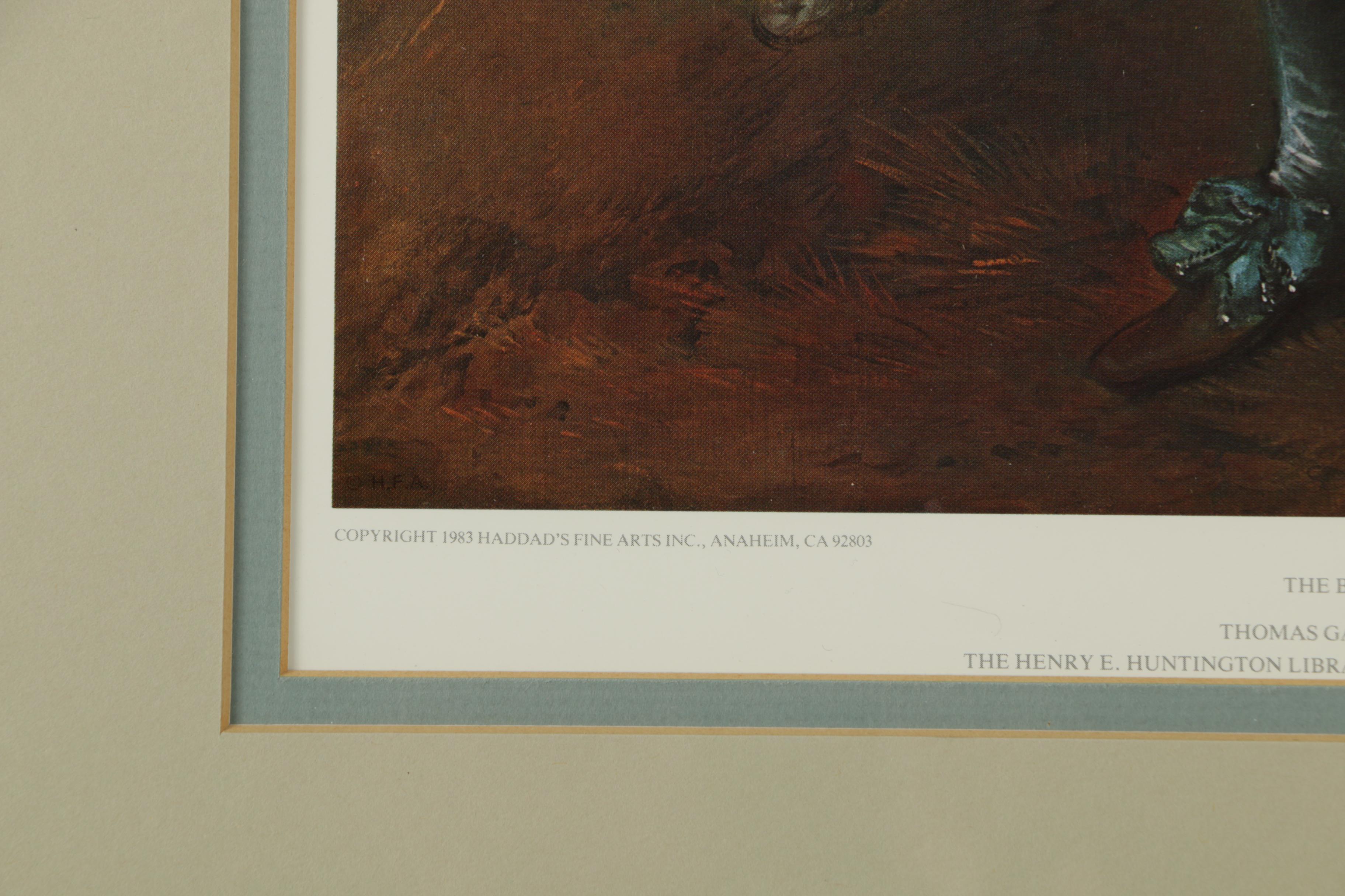 Offset Lithographs After Sirs Thomas Gainsborough and Thomas Lawrence