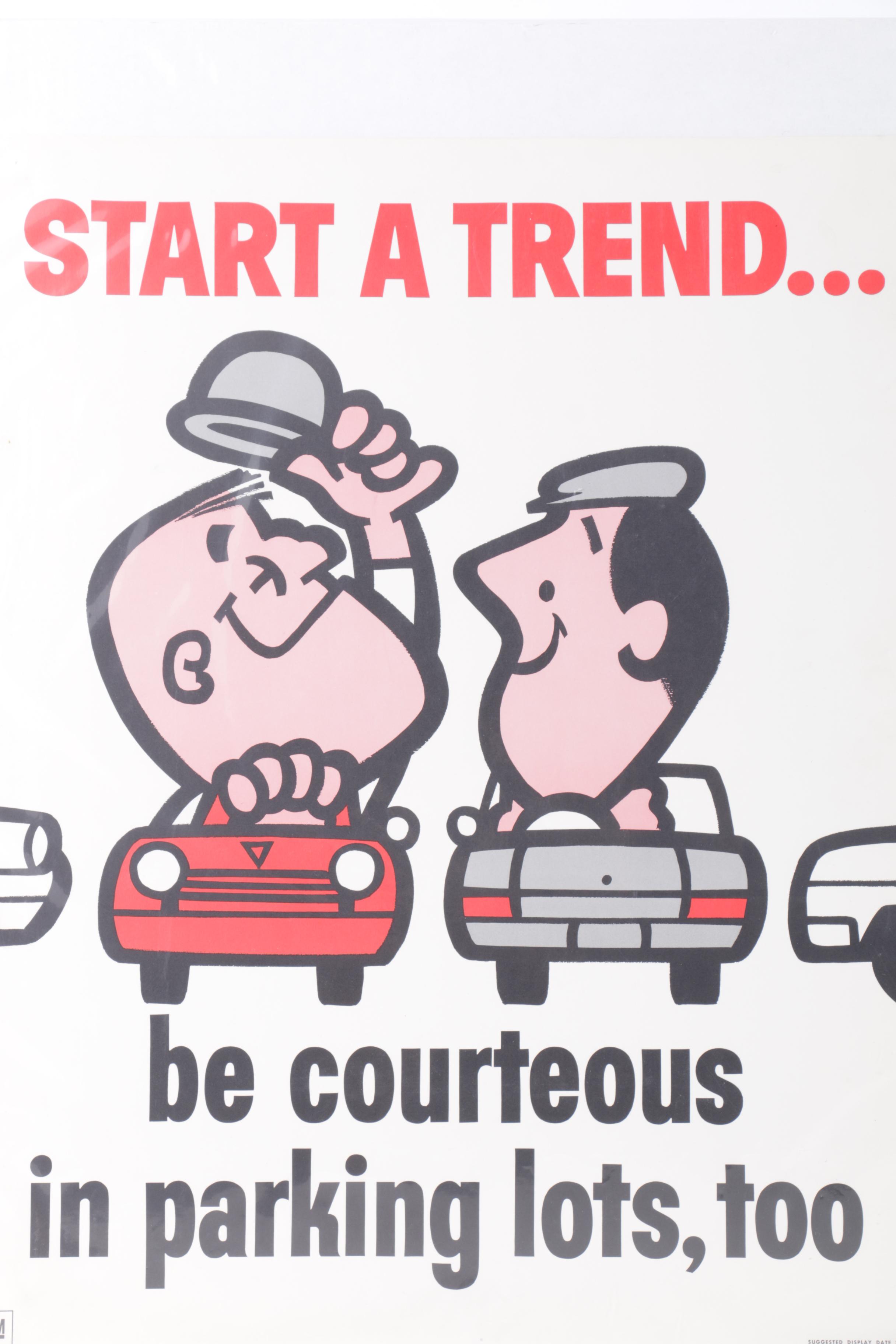 Vintage General Motors Motivational and Safety Posters from the 1960s