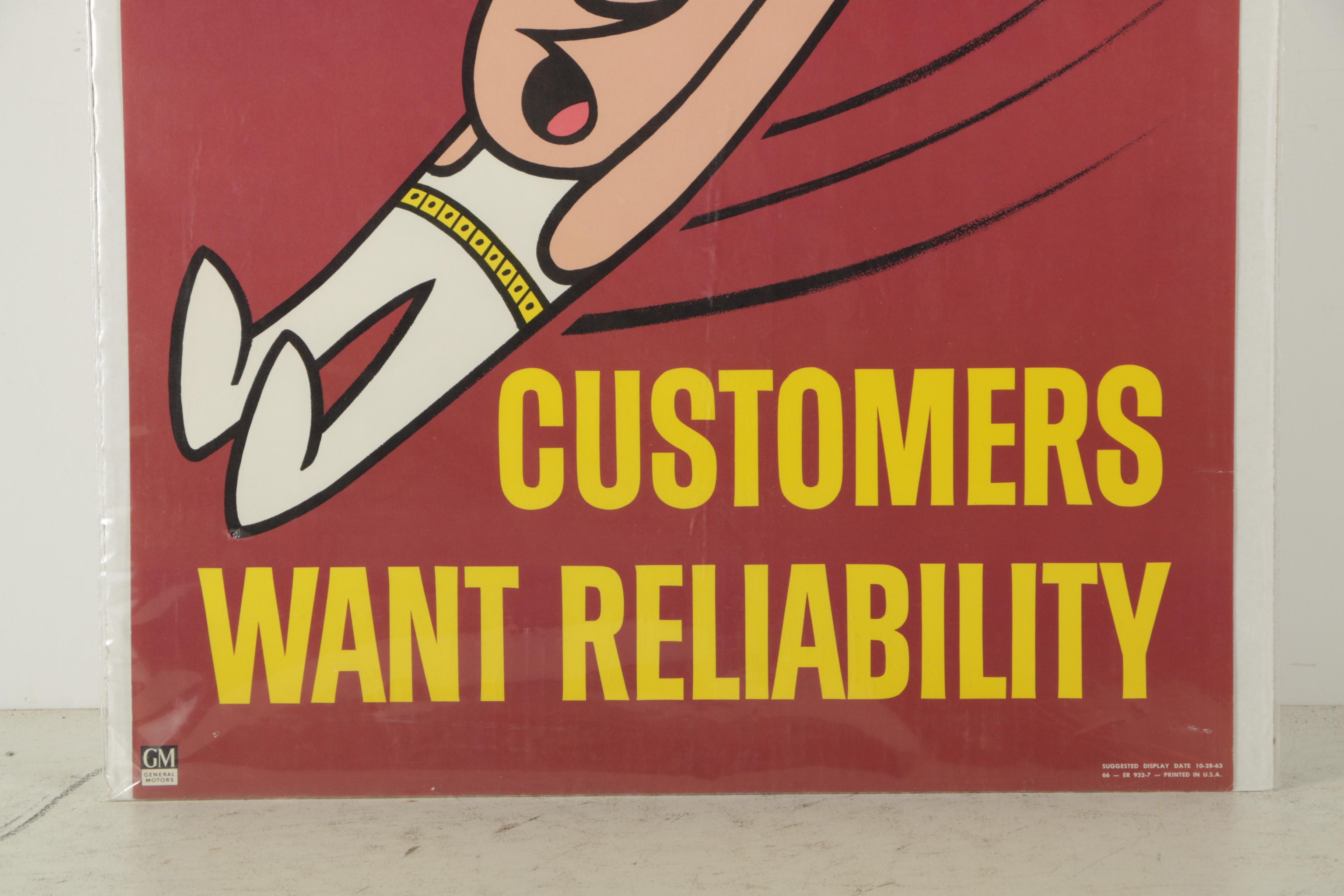 Vintage General Motors Motivational and Safety Posters from the 1960s