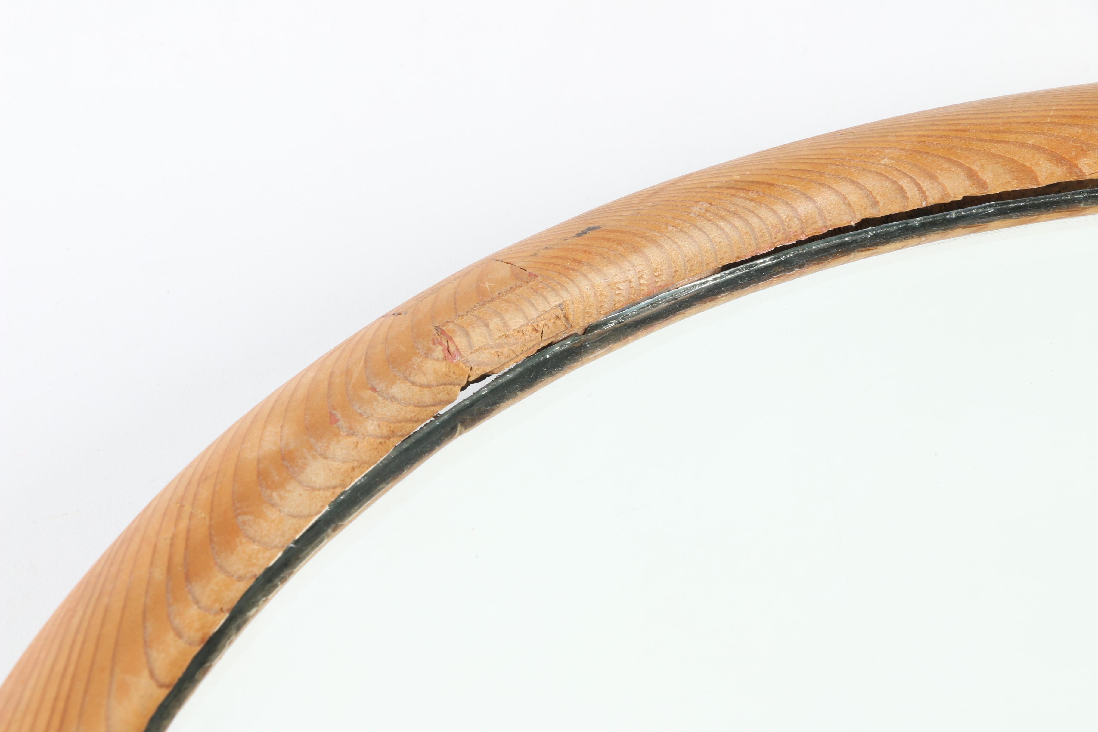 Wood Frame Wall Mirror